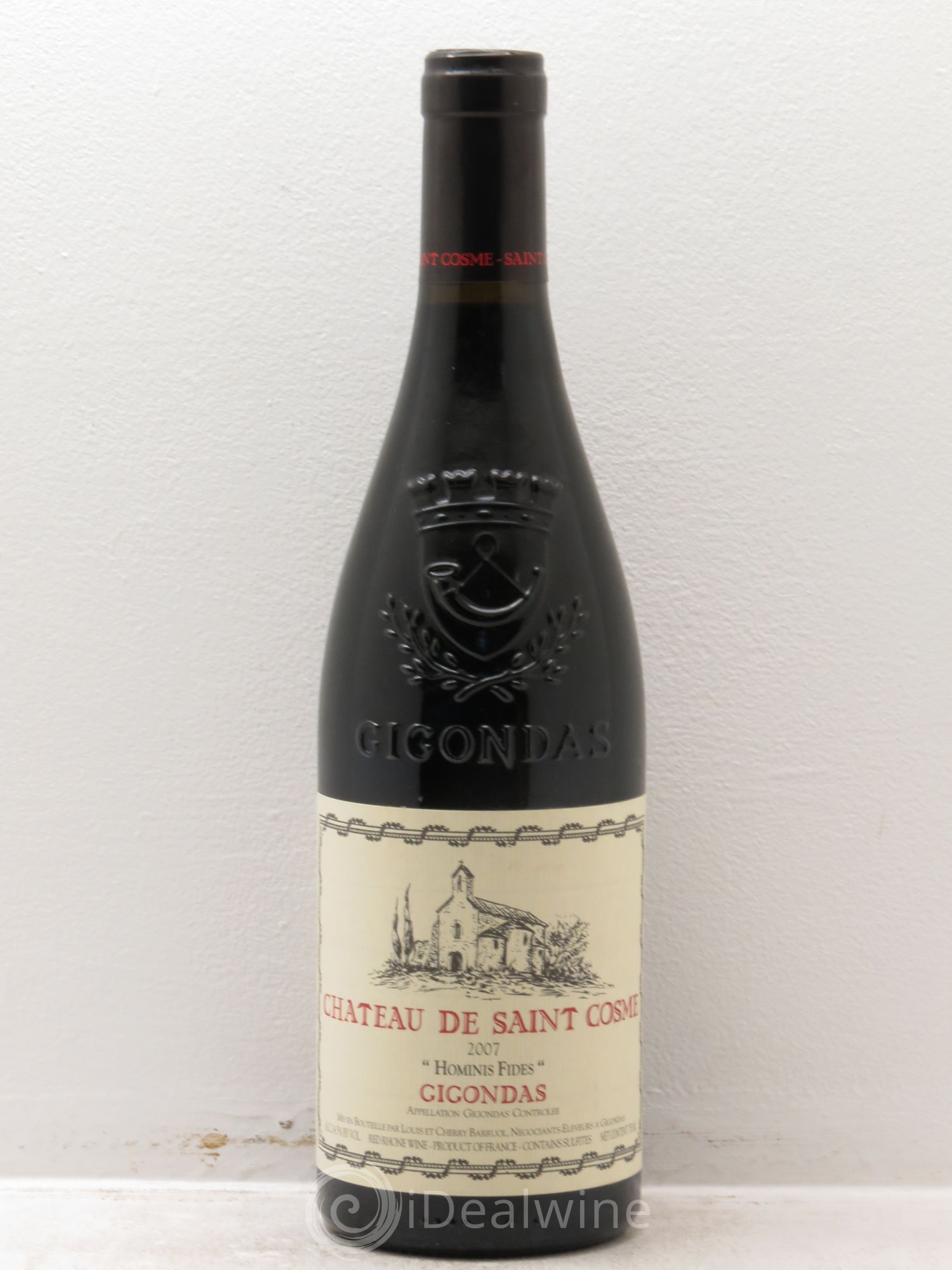 Gigondas Hominis Fides Saint Cosme 2007 - Lot de 1 bouteille - 0