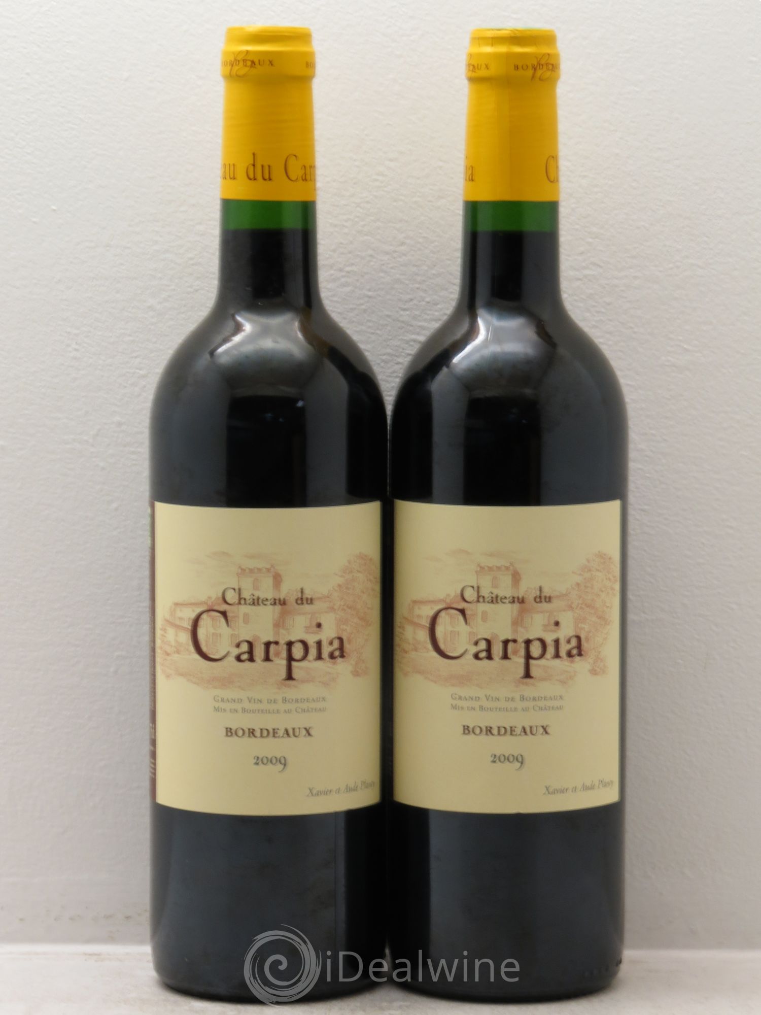 Bordeaux château du Carpia Bio 2009 - Posten von 2 Flaschen - 0