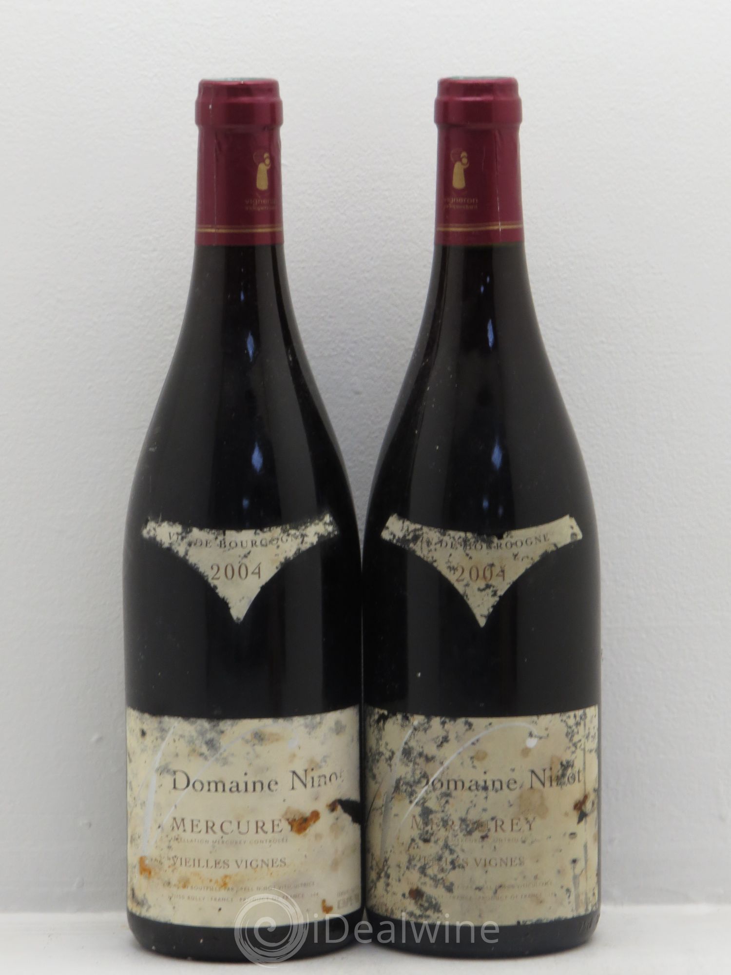 Mercurey Vieilles vignes D.Erell Ninot (sans prix de réserve) 2004 - Posten von 2 Flaschen - 0