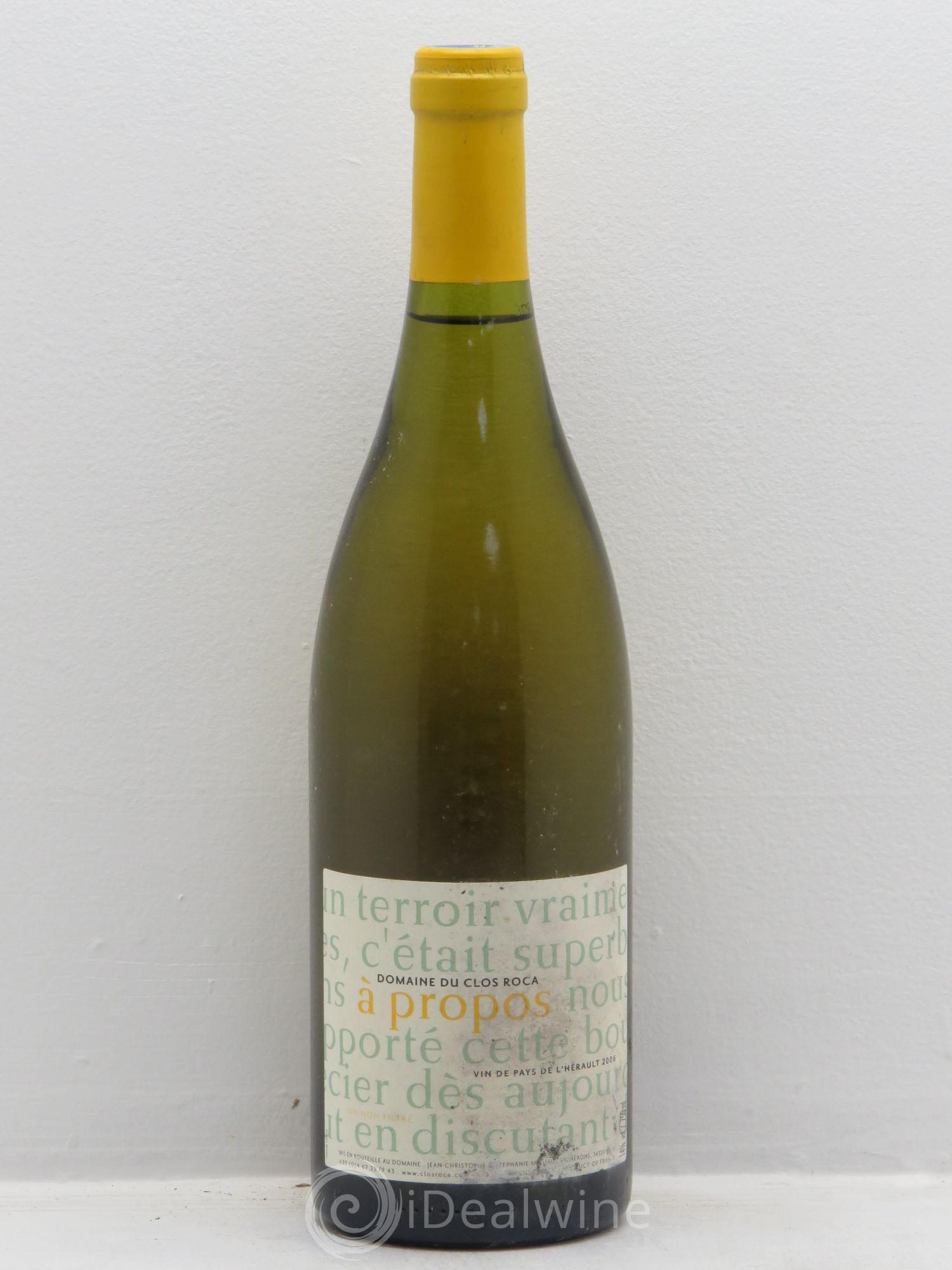 Divers Domaine du clos rocca VDP Hérault A propos (sans prix de réserve) 2006 - Posten von 1 Flasche - 0