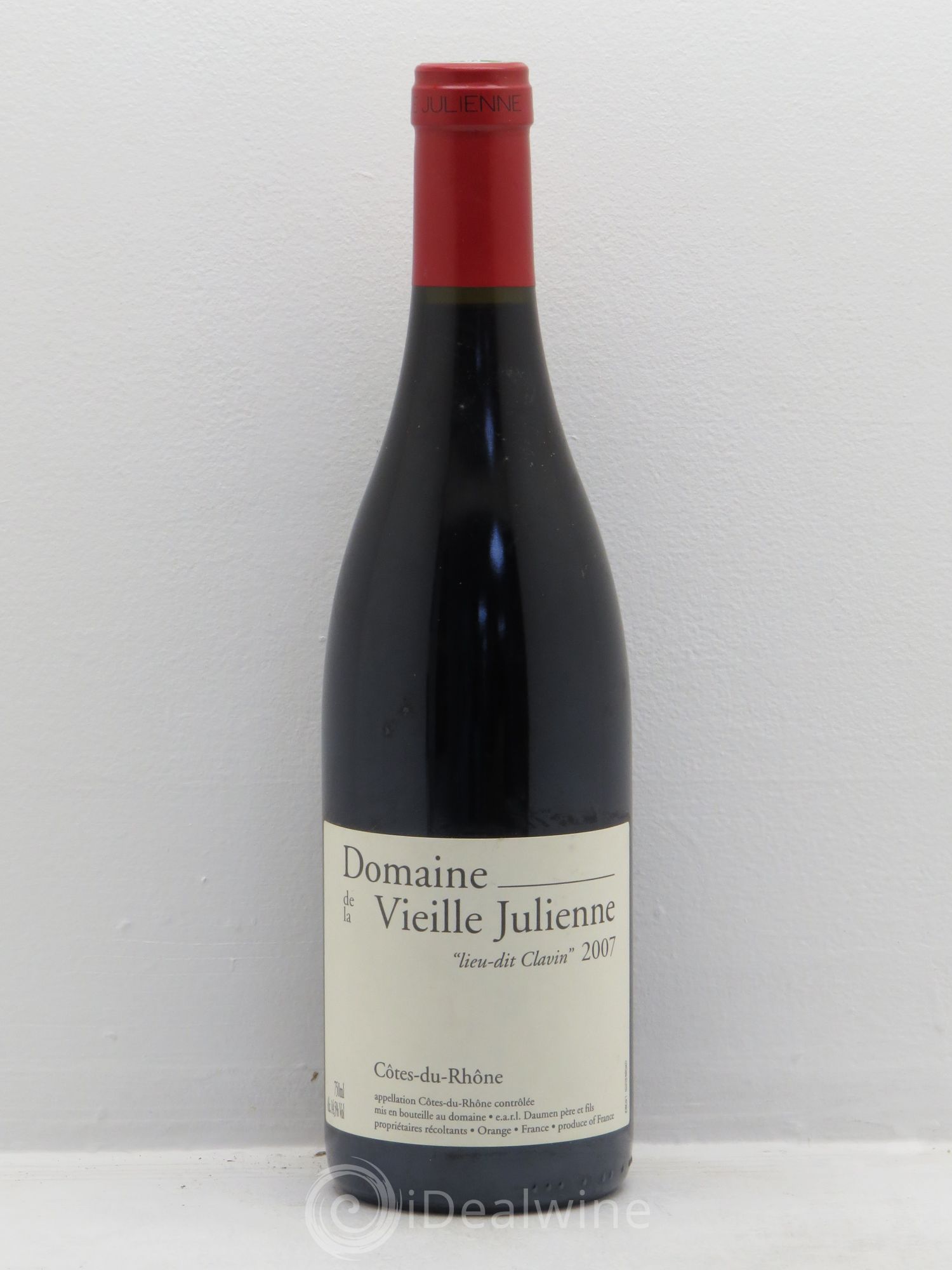 Côtes-du-Rhône Vieille Julienne (Domaine de la) Lieu-dit Clavin Jean-Paul Daumen 2007 - Lot de 1 bouteille - 0