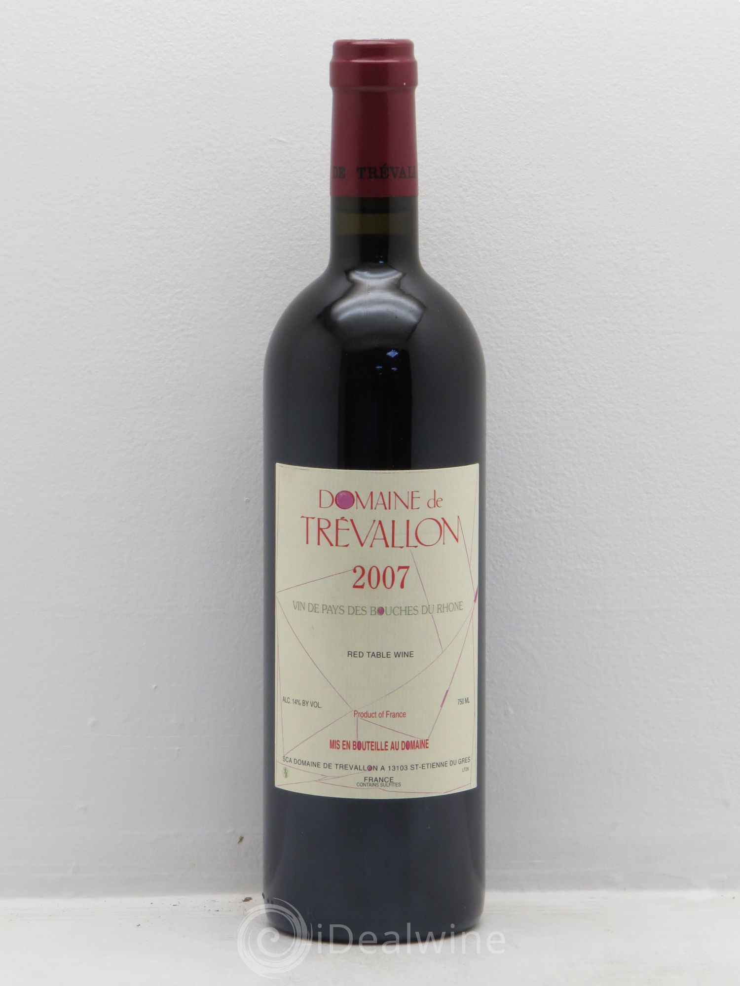 VDP Bouches du Rhône Trévallon (Domaine de) Eloi Dürrbach 2007 - Lot de 1 bouteille - 0