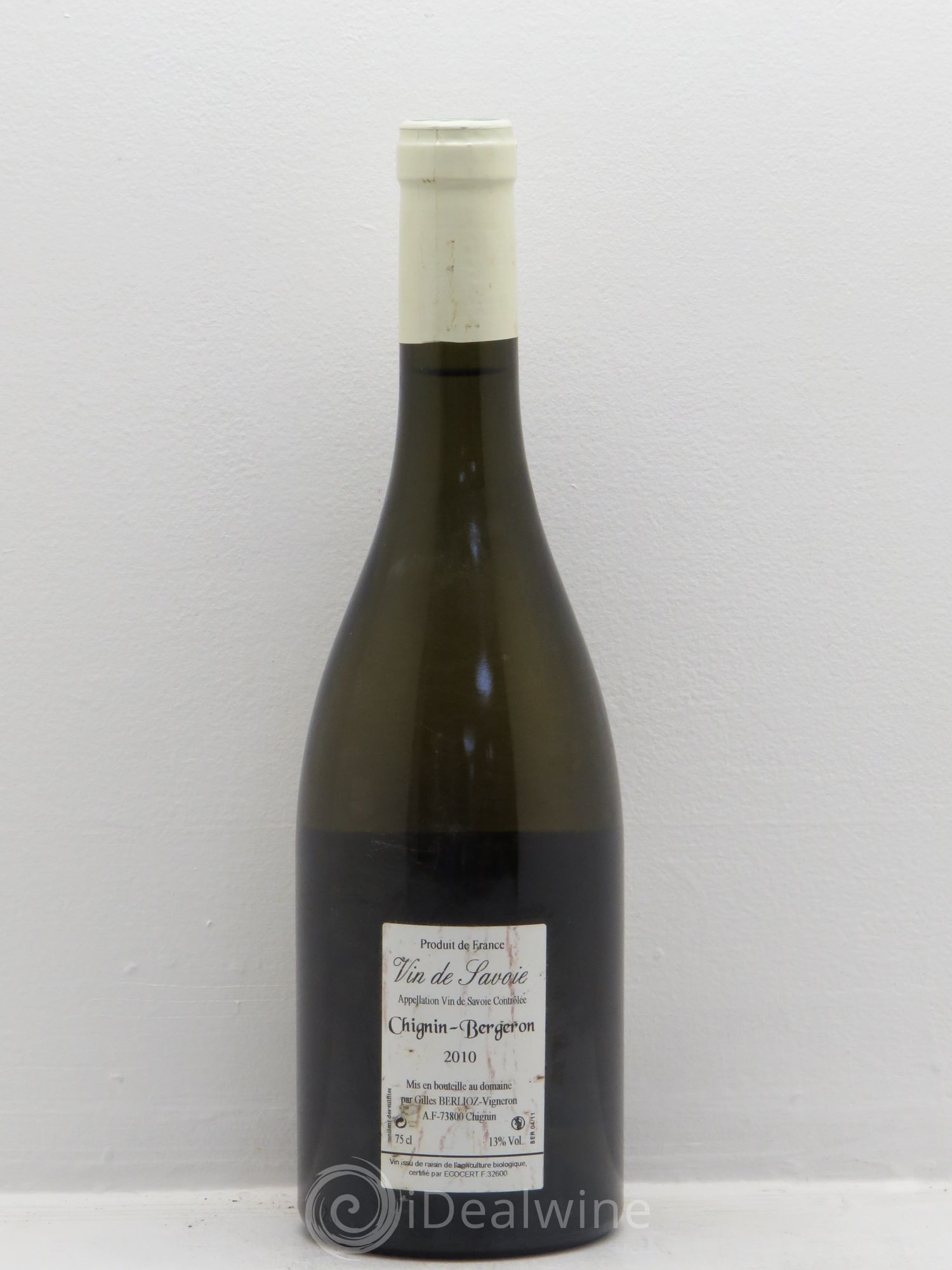 Vin de Savoie Chignin-Bergeron Gilles Berlioz 2010 - Posten von 1 Flasche - 1