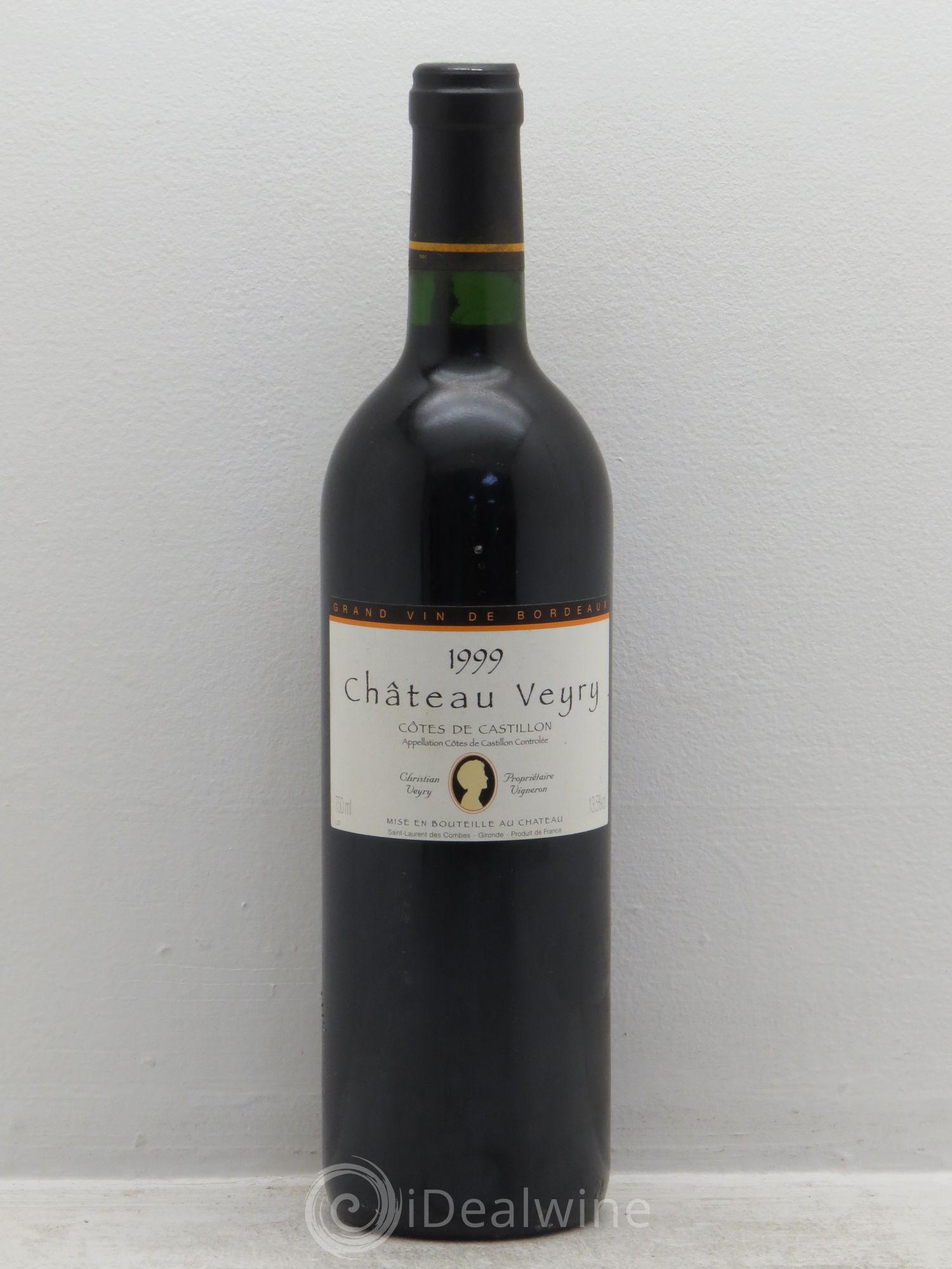 Bordeaux Chateau de Veyry cotes de castillon (sans prix de réserve) 1999 - Posten von 1 Flasche - 0