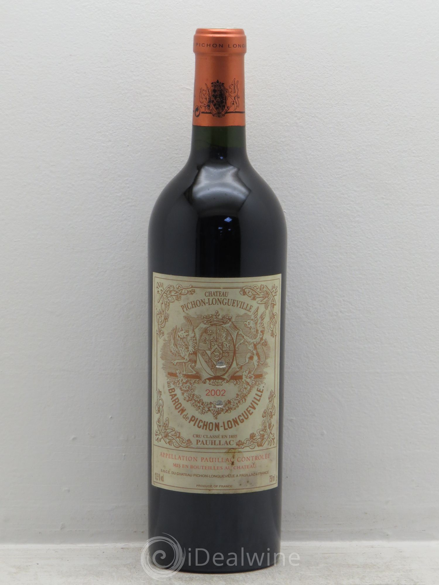 Pichon Longueville Baron 2ème Grand Cru Classé 2002 - Lot de 1 bouteille - 0