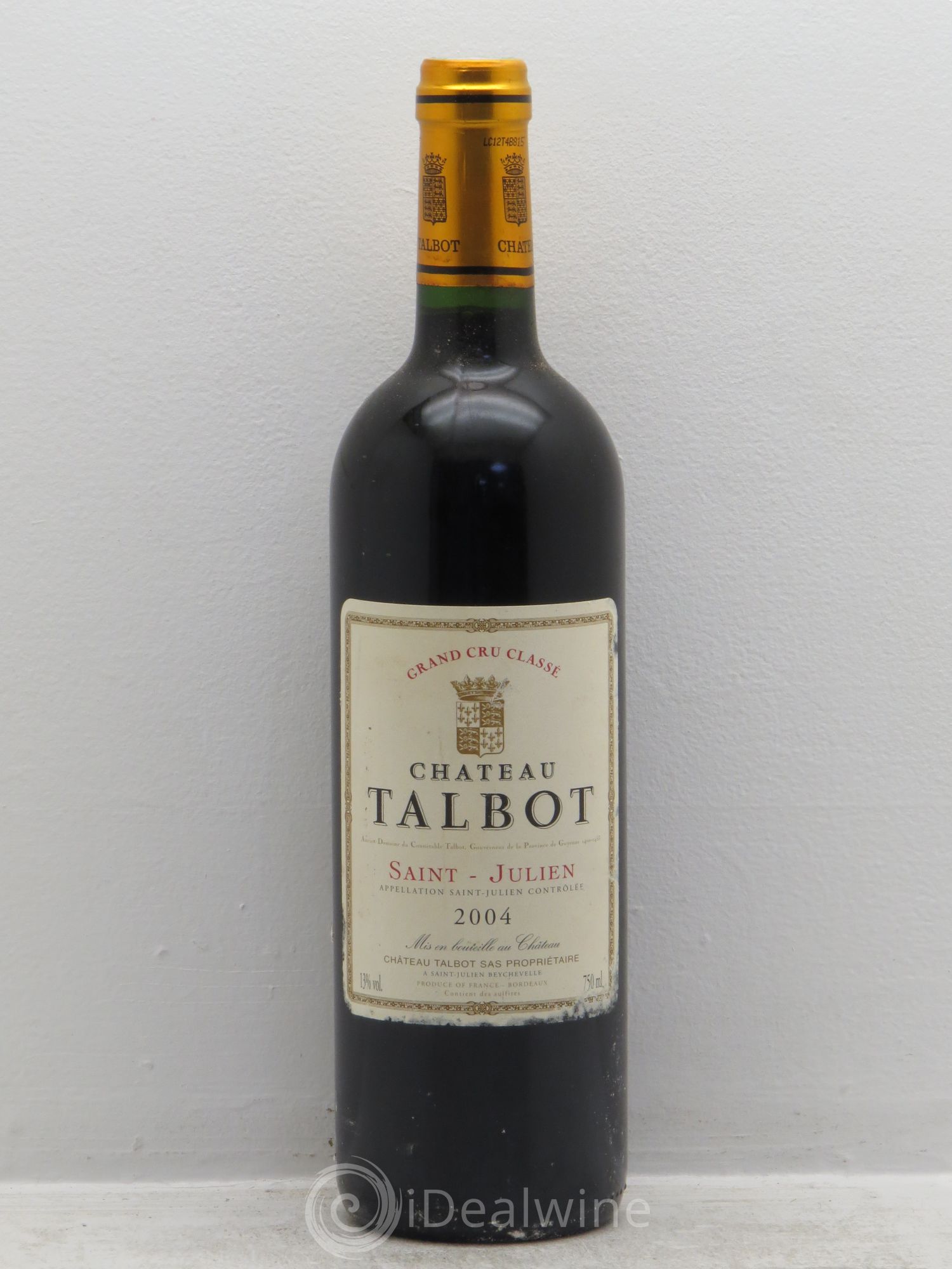 Château Talbot 4ème Grand Cru Classé (sans prix de réserve) 2004 - Lot de 1 bouteille - 0