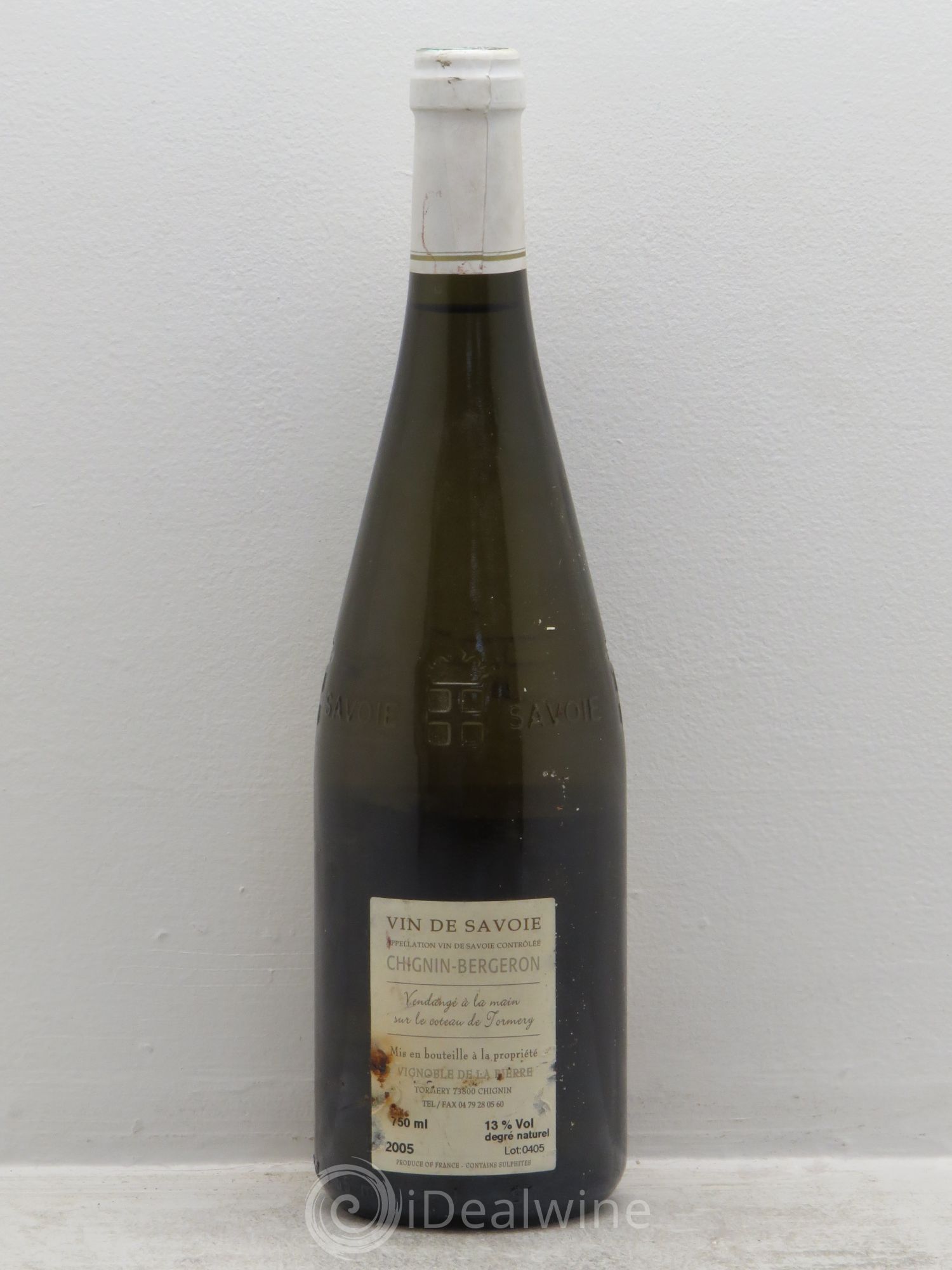 Vin de Savoie Chignin-Bergeron yves girard madoux (sans prix de réserve) 2005 - Posten von 1 Flasche - 1