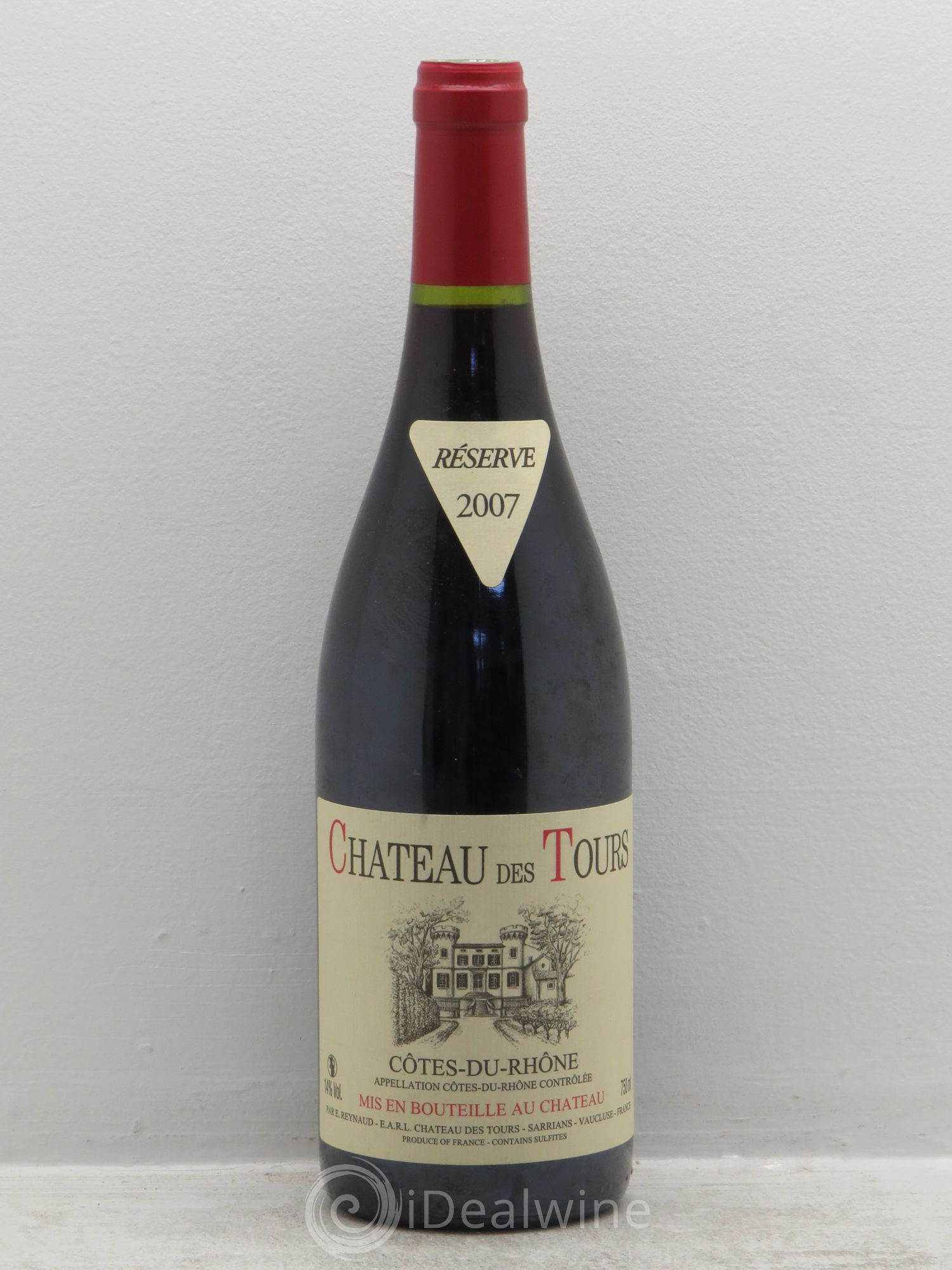 Côtes-du-Rhône Château des Tours Emmanuel Reynaud Réserve 2007 - Lot de 1 bouteille - 0