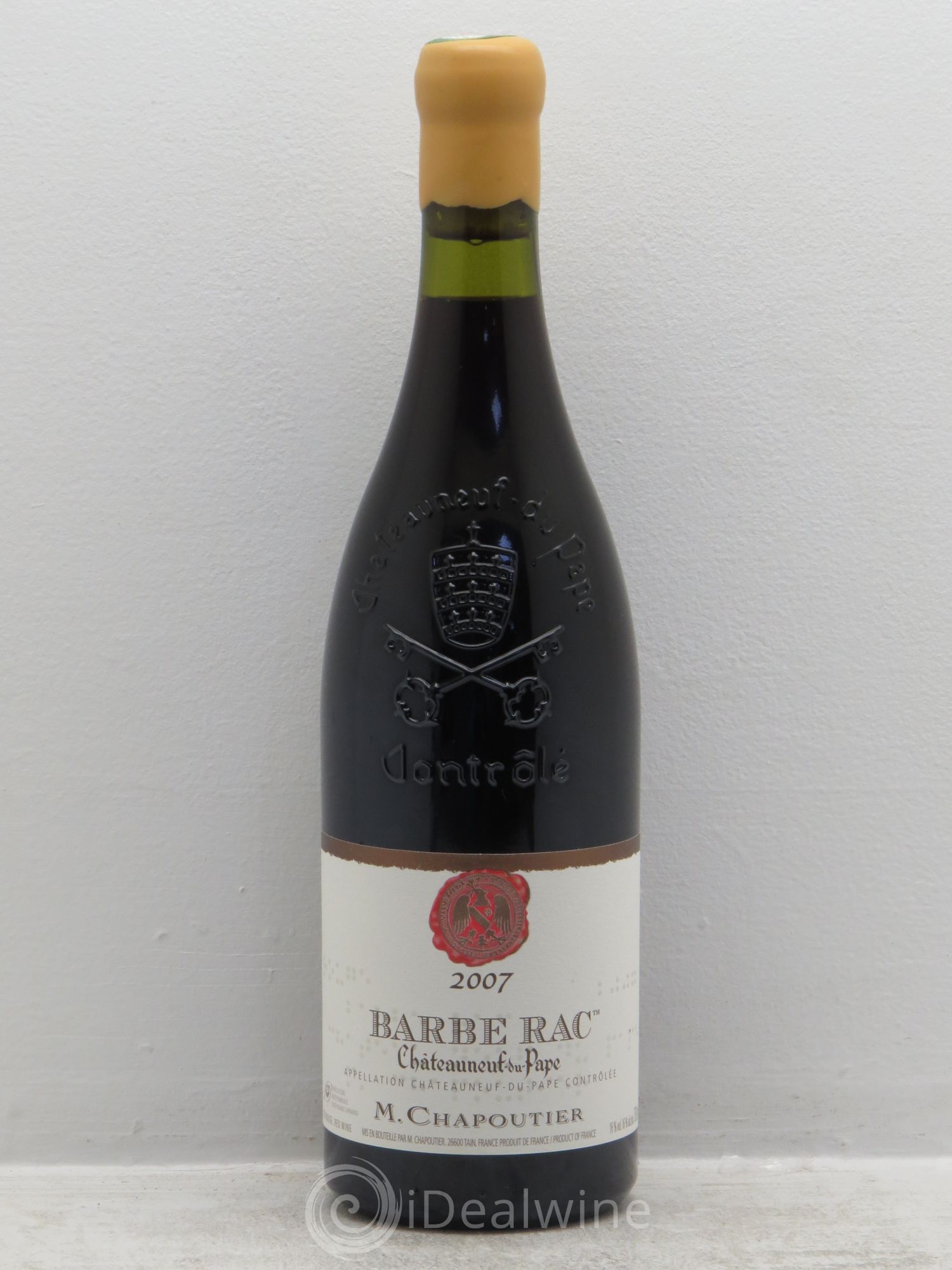 Châteauneuf-du-Pape Barbe Rac Chapoutier 2007 - Posten von 1 Flasche - 0