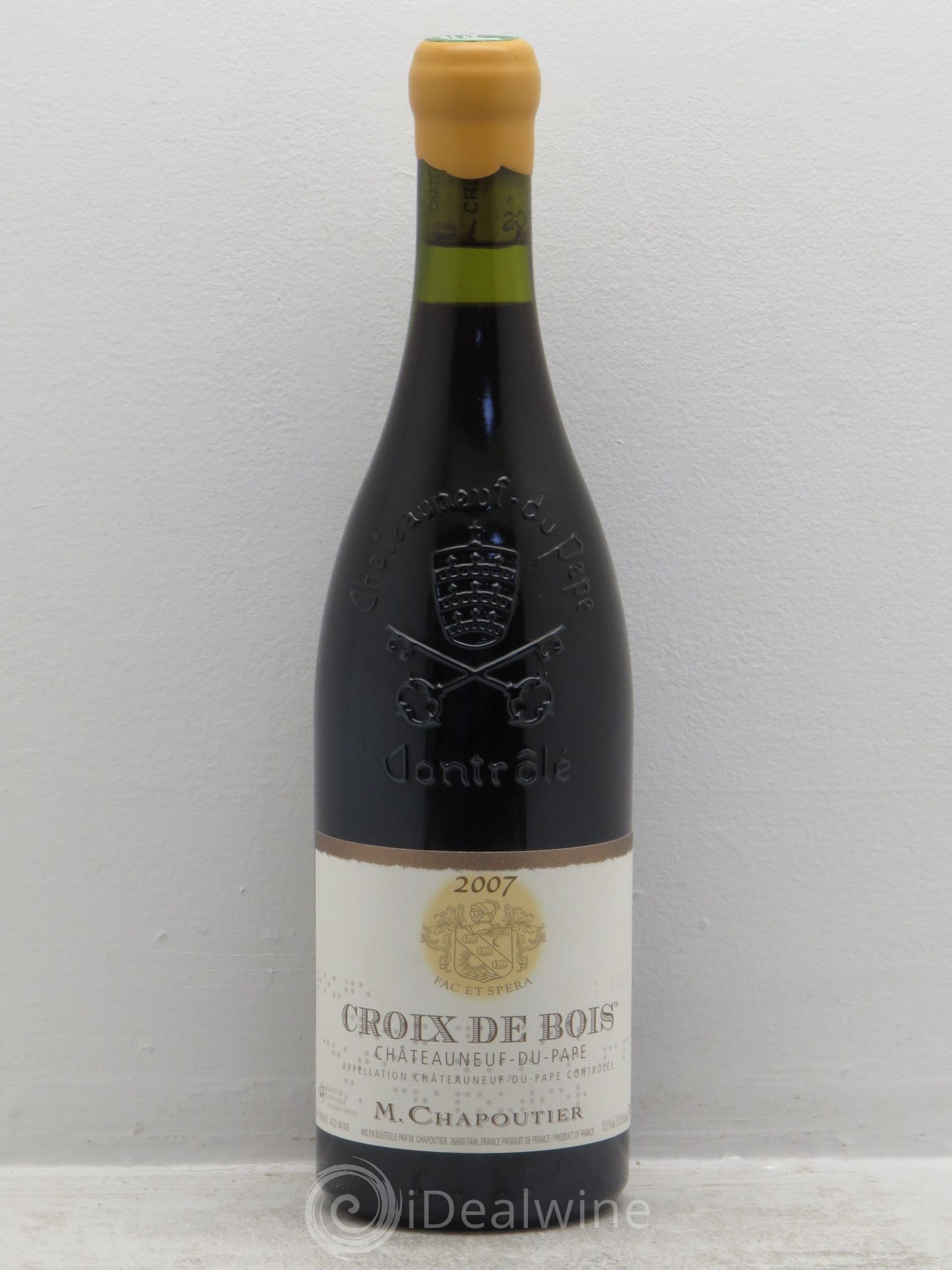 Châteauneuf-du-Pape Croix de Bois Chapoutier 2007 - Lot de 1 bouteille - 0