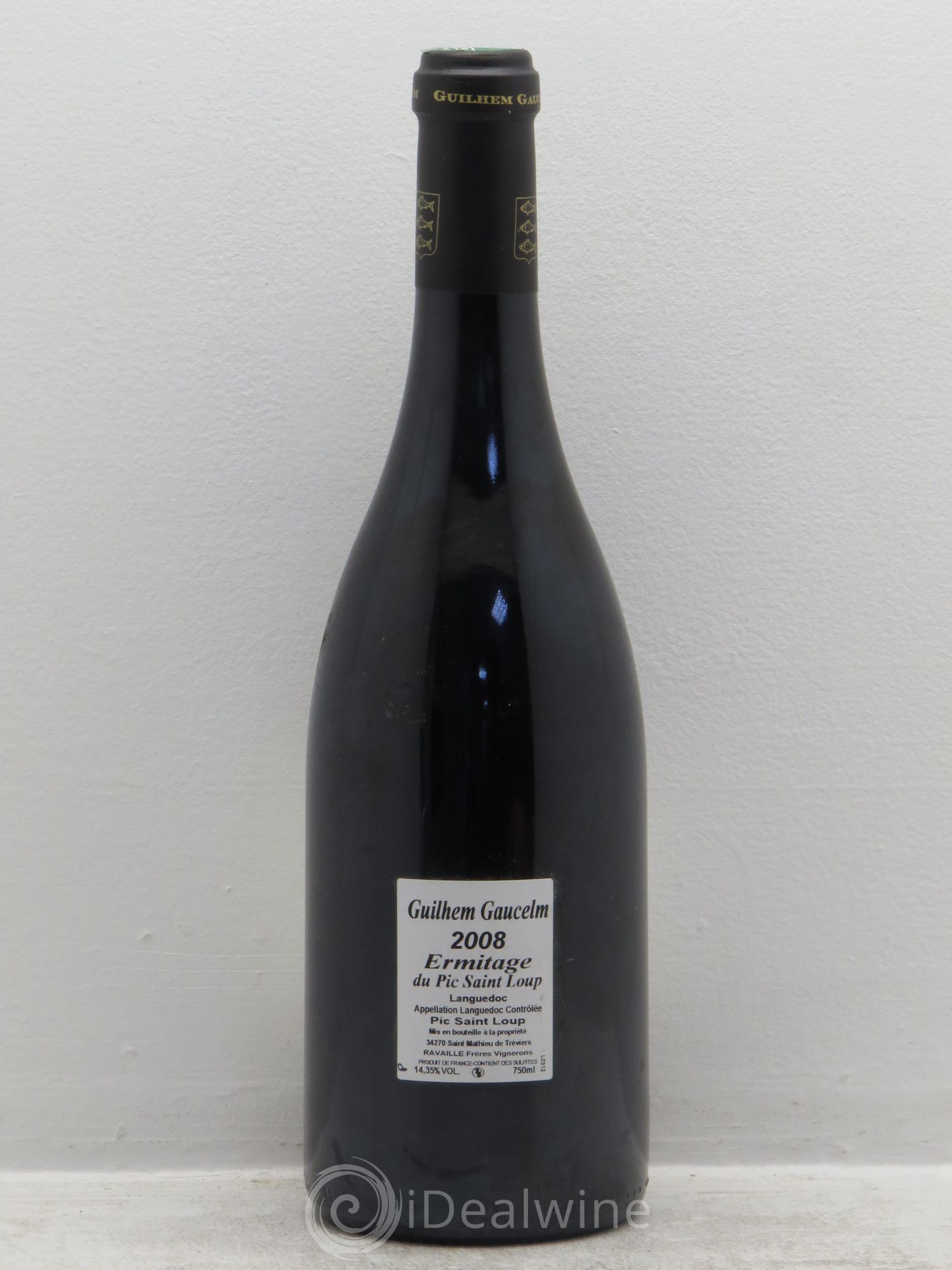 Pic Saint-Loup Héritage du Pic Saint-Loup (anciennement Ermitage) Guilhem Gaucelm 2008 - Lot de 1 bouteille - 1