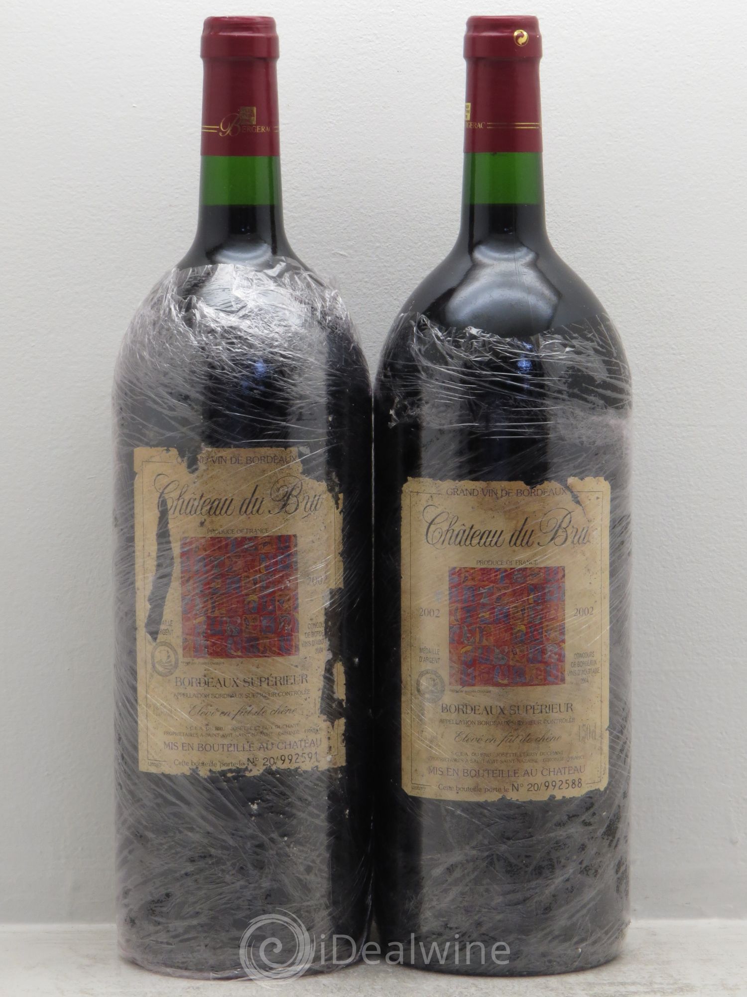 Sainte-Foy-Bordeaux chateau bru (sans prix de réserve) 2002 - Posten von 2 Magnum - 0