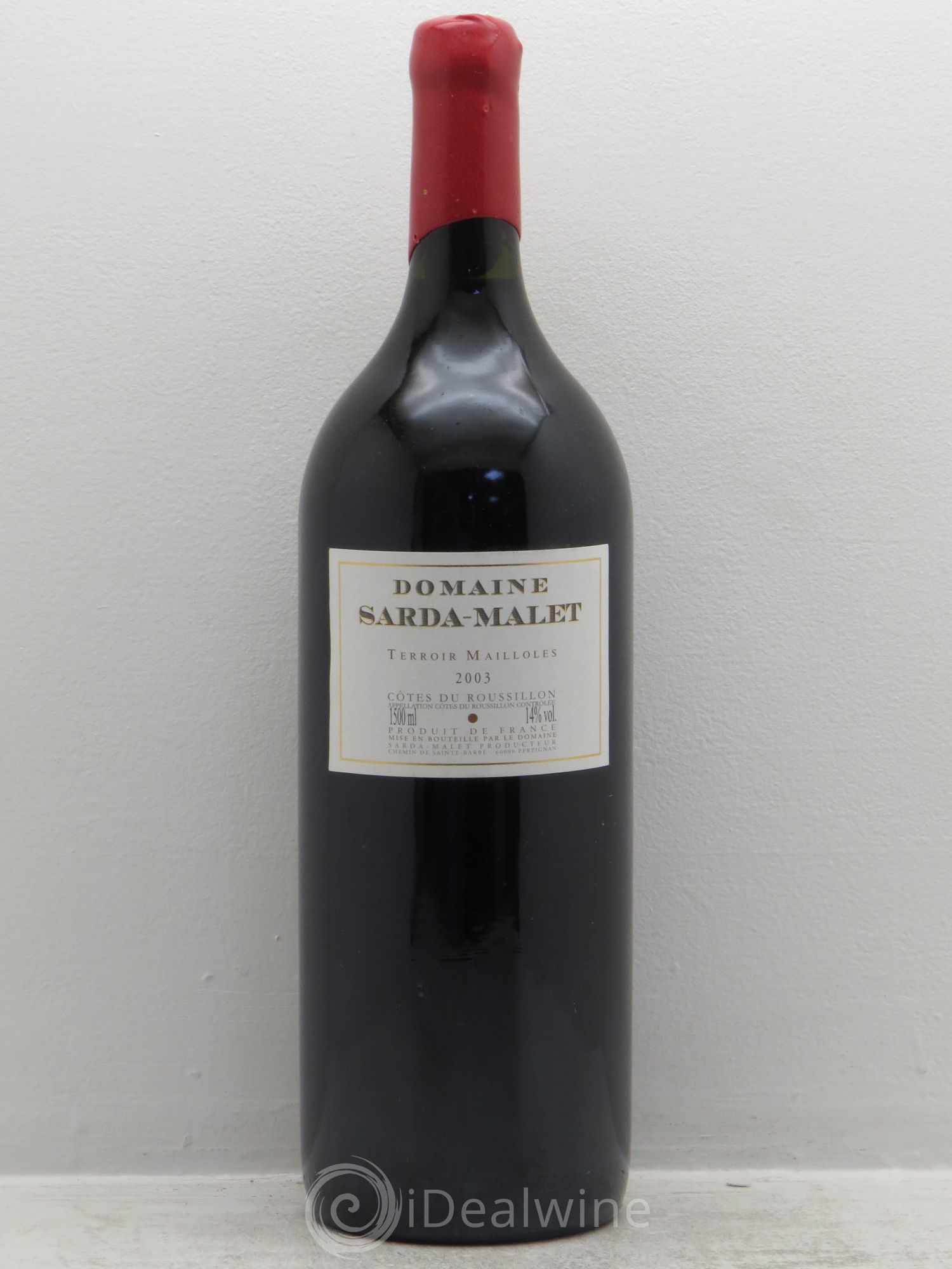 Côtes du Roussillon Terroir Mailloles Sarda malet 2003 - Posten von 1 Magnum - 0