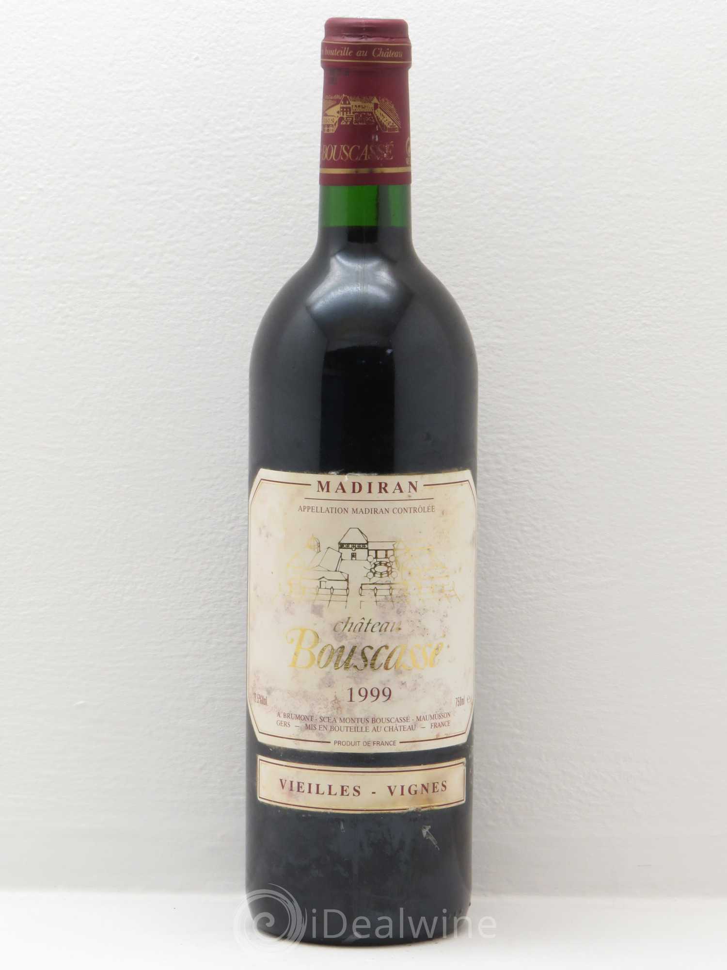 Madiran Vieilles Vignes Château Bouscassé - Alain Brumont 1999 - Lot de 1 bouteille - 0