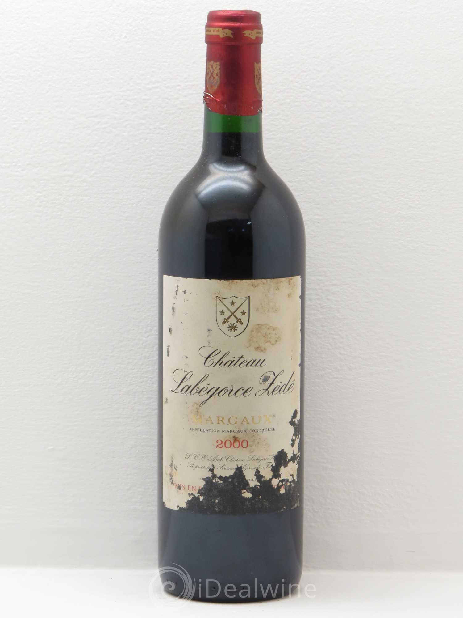 Château Labegorce Zédé Cru Bourgeois 2000 - Lot de 1 bouteille - 0