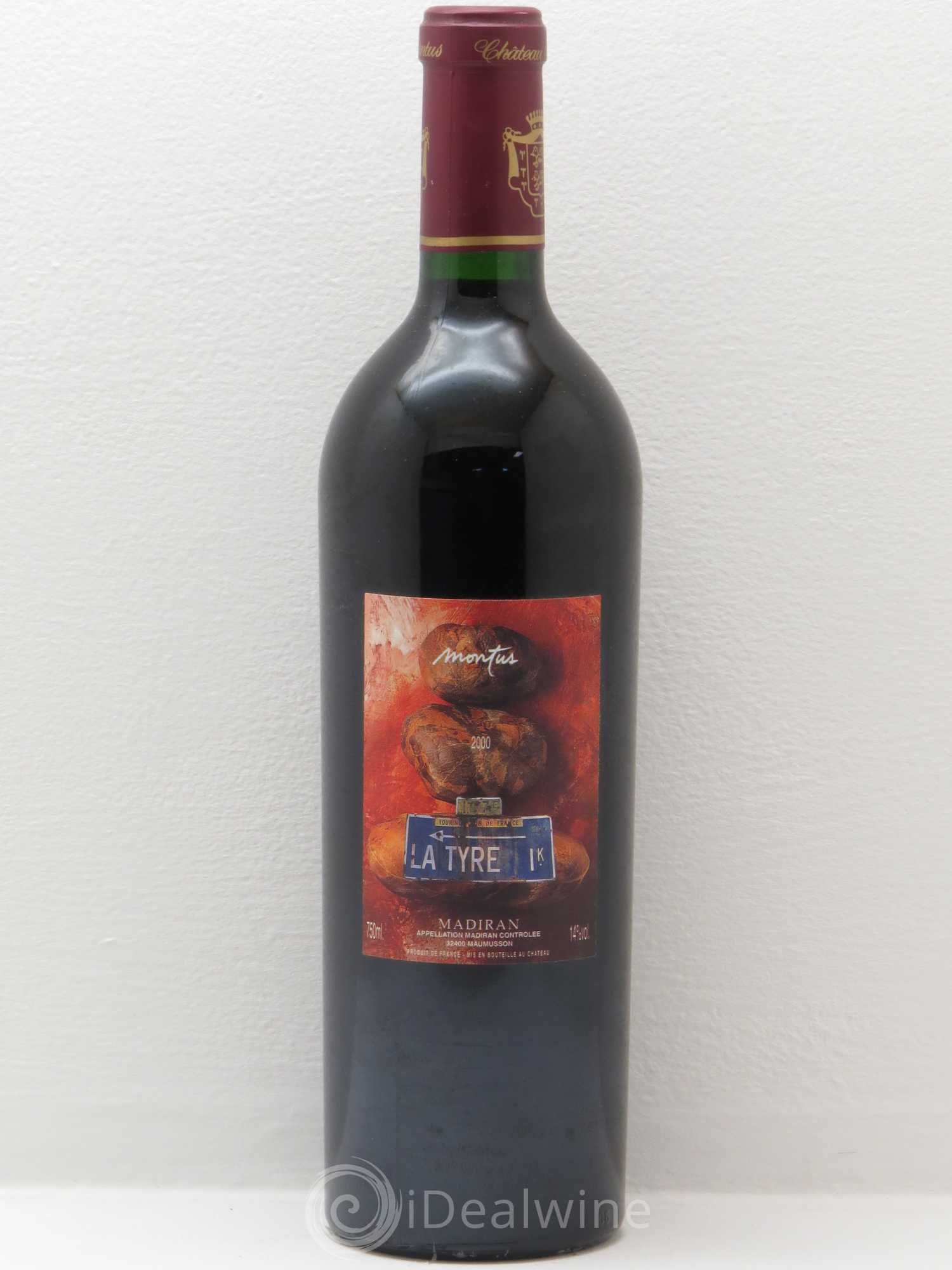 Madiran Château Montus-La Tyre Alain Brumont 2000 - Lot de 1 bouteille - 0