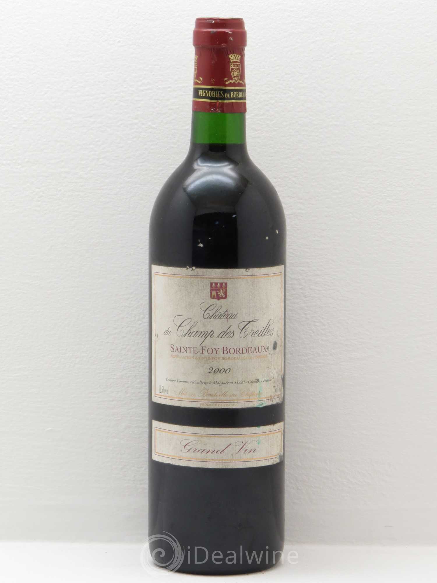Sainte-Foy-Bordeaux Champ de Treilles (sans prix de réserve) 2000 - Posten von 1 Flasche - 0