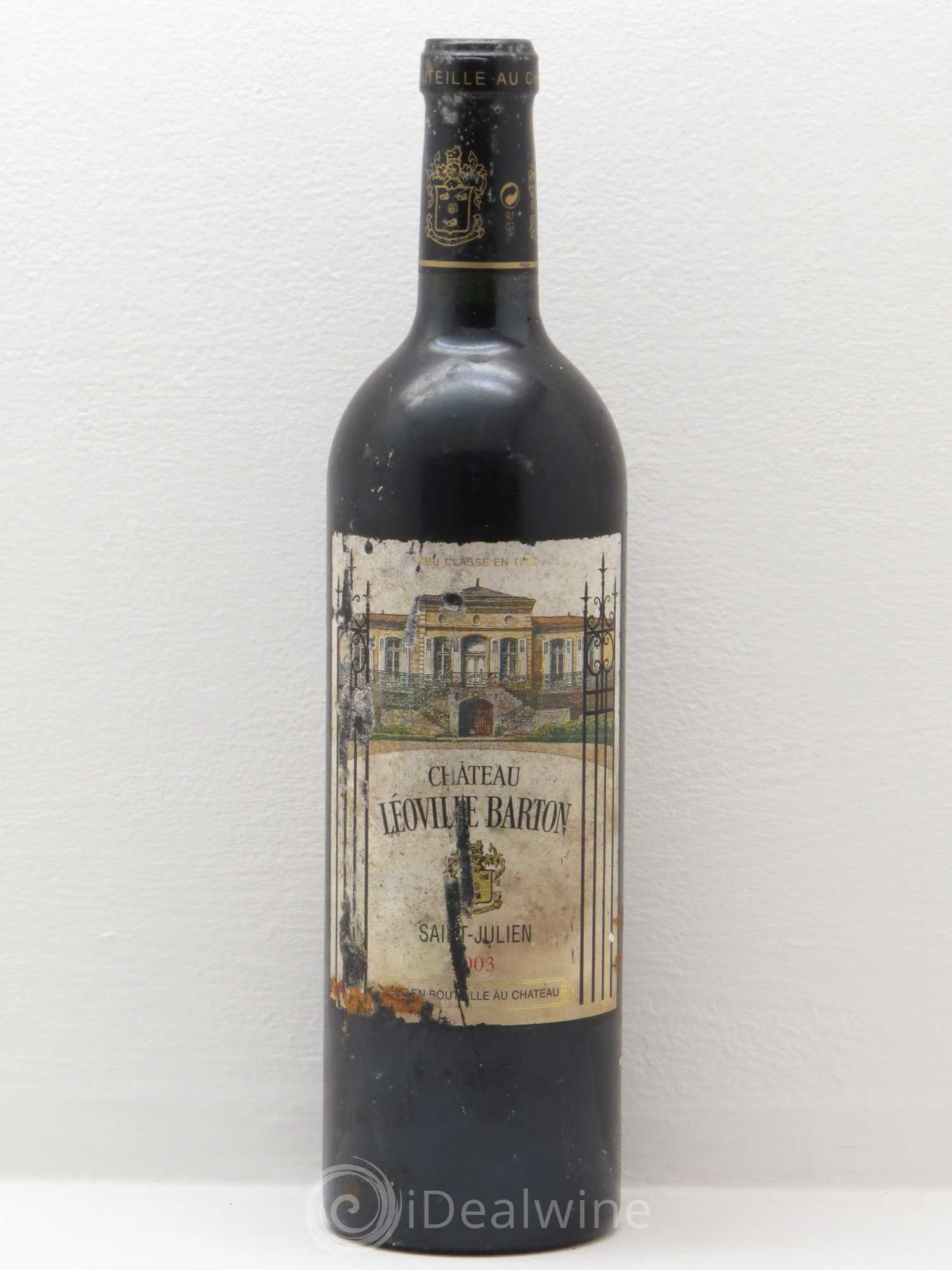 Château Léoville Barton 2ème Grand Cru Classé 2003 - Lot de 1 bouteille - 0