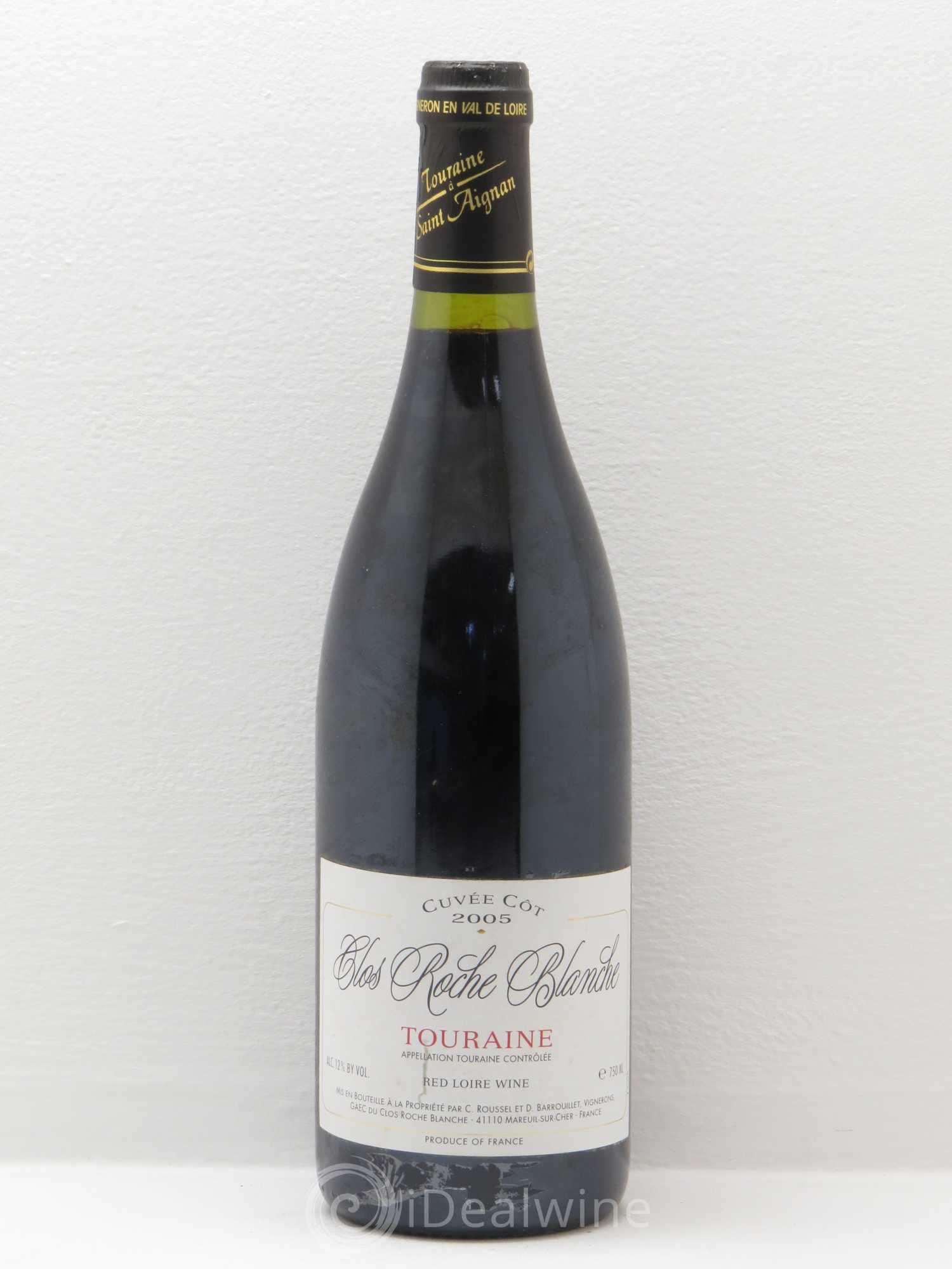 Touraine Côt Clos Roche Blanche (Domaine de) 2005 - Lot de 1 bouteille - 0