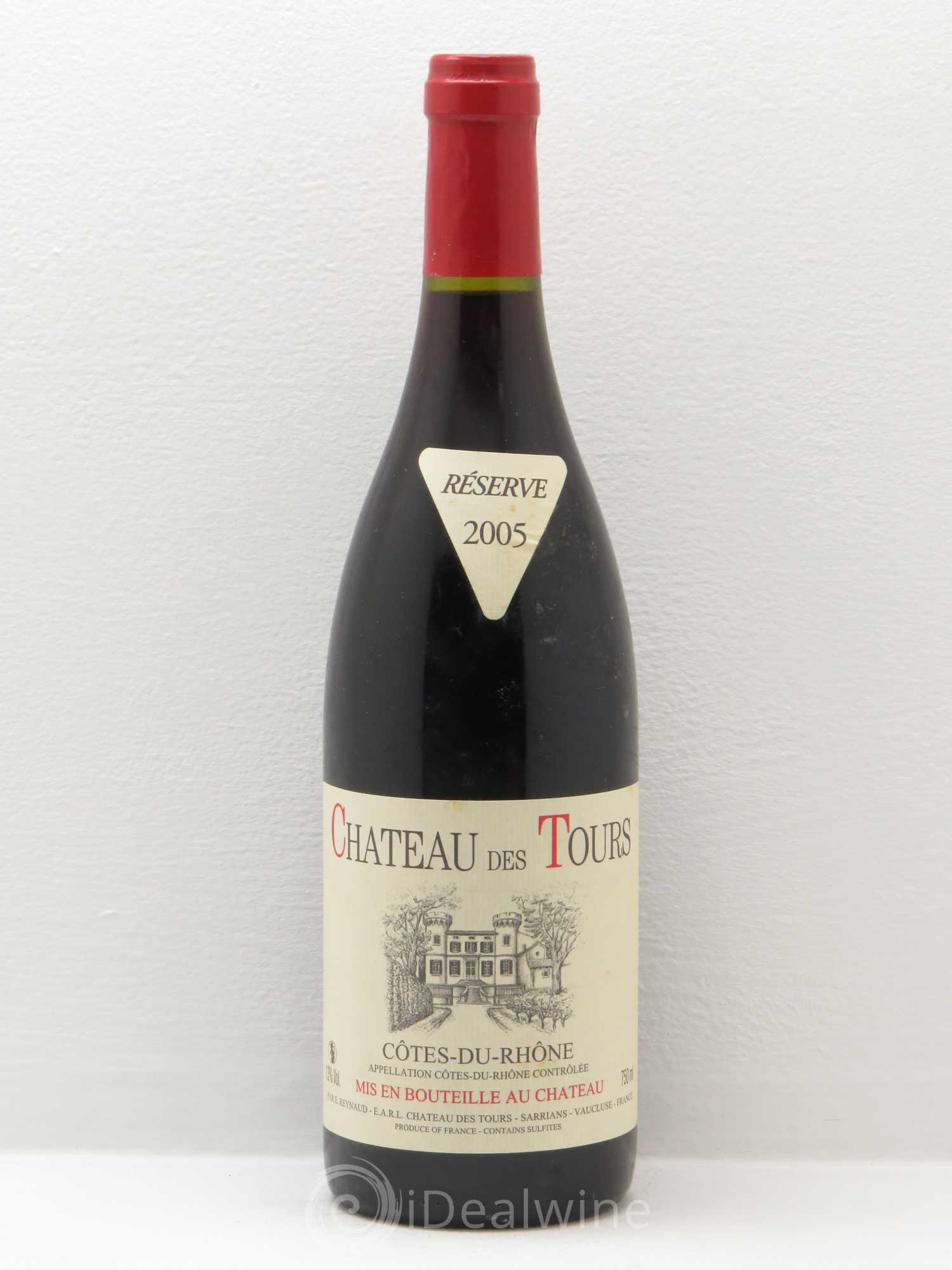 Côtes-du-Rhône Château des Tours Emmanuel Reynaud 2005 - Lot de 1 bouteille - 0