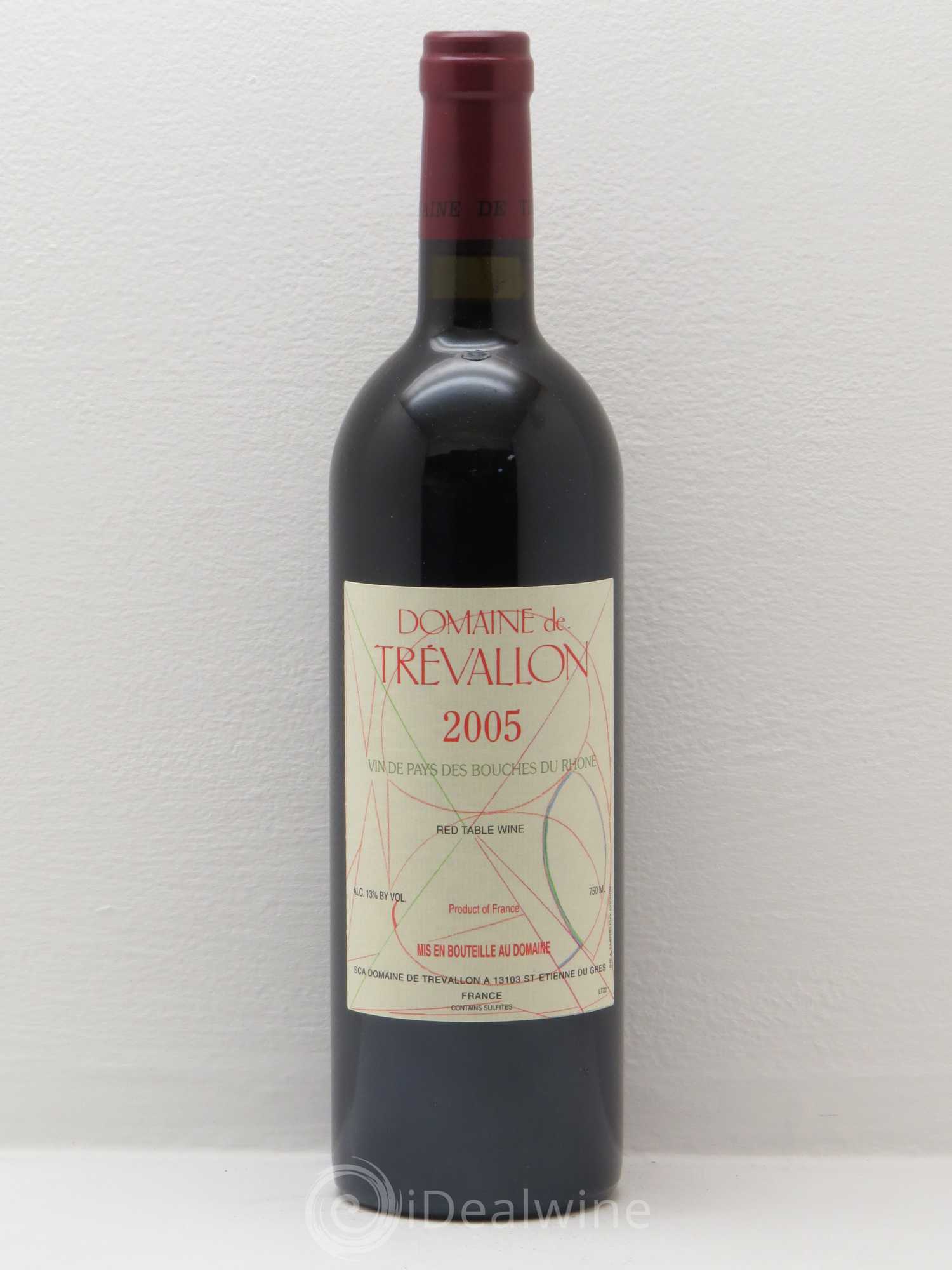 VDP Bouches du Rhône Trévallon (Domaine de) Eloi Dürrbach 2005 - Lot de 1 bouteille - 0