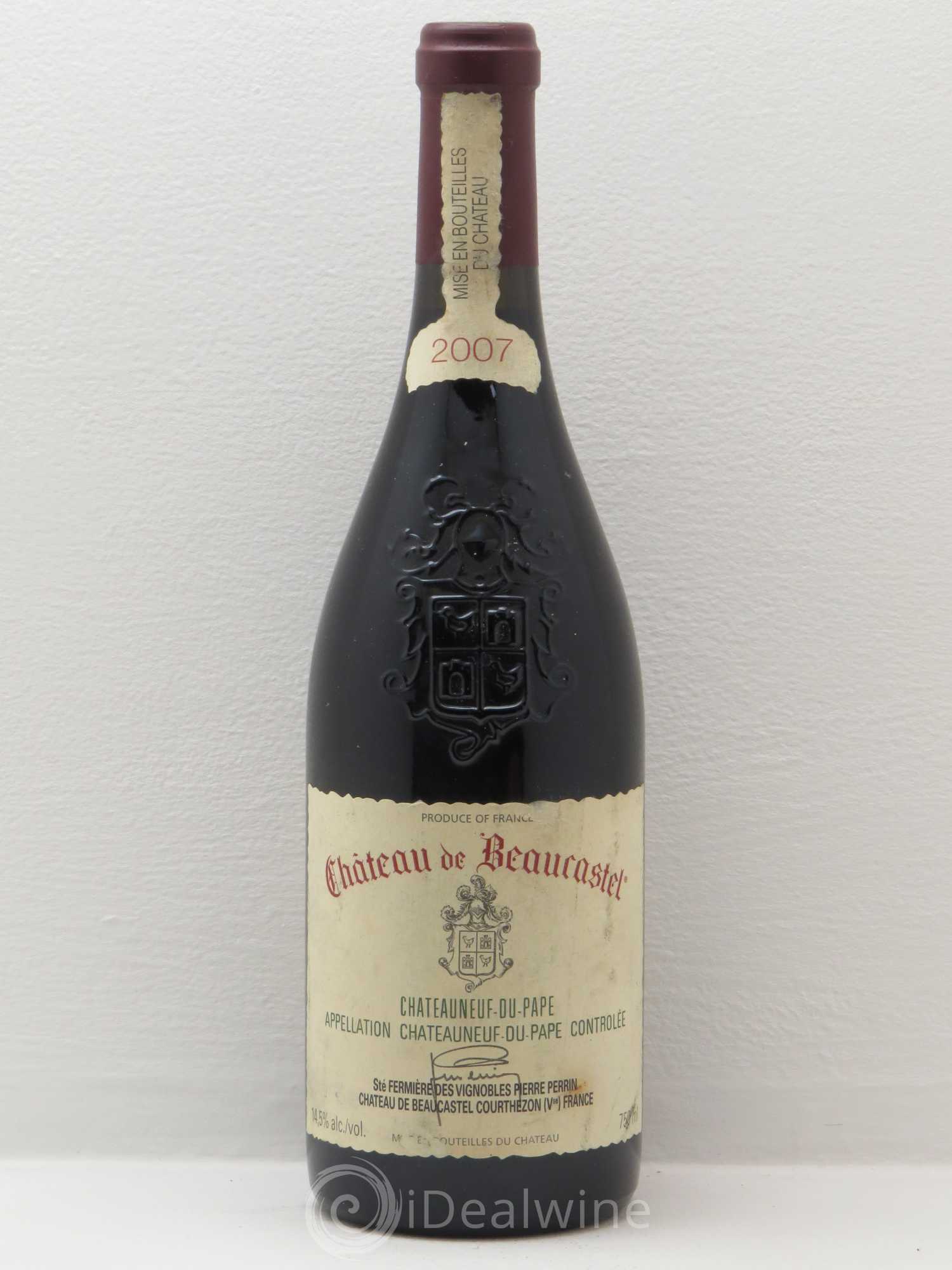 Châteauneuf-du-Pape Château de Beaucastel Famille Perrin 2007 - Lot de 1 bouteille - 0