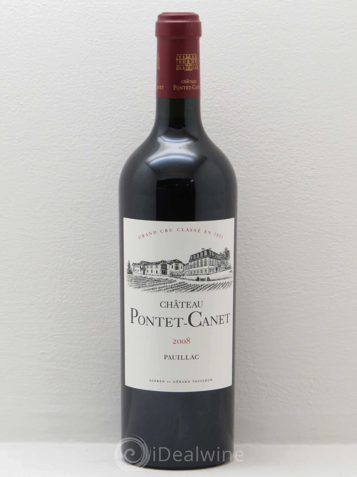 Château Pontet Canet 5ème Grand Cru Classé 2008 - Lot de 1 bouteille - 0