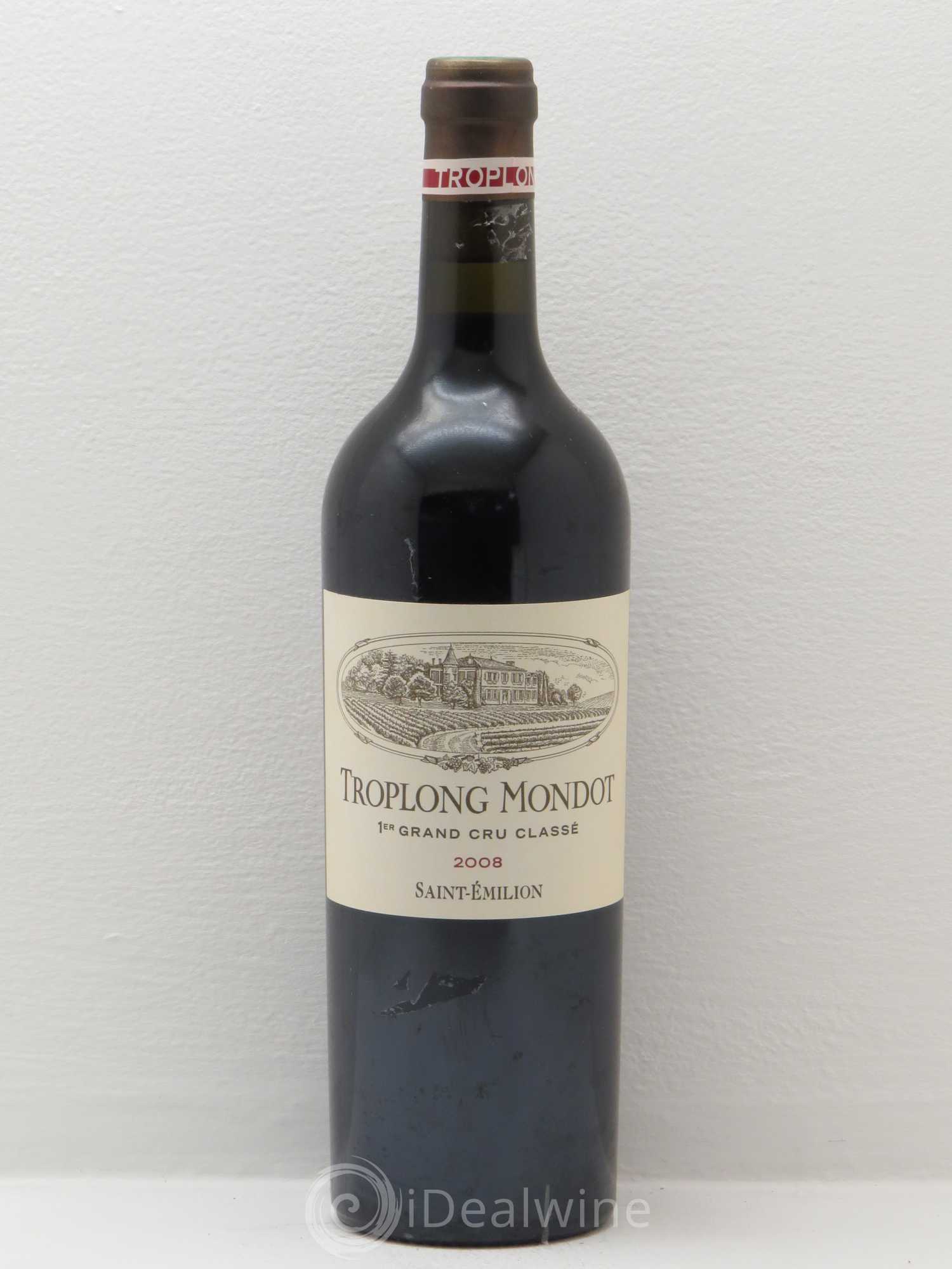 Château Troplong Mondot 1er Grand Cru Classé B 2008 - Lot de 1 bouteille - 0