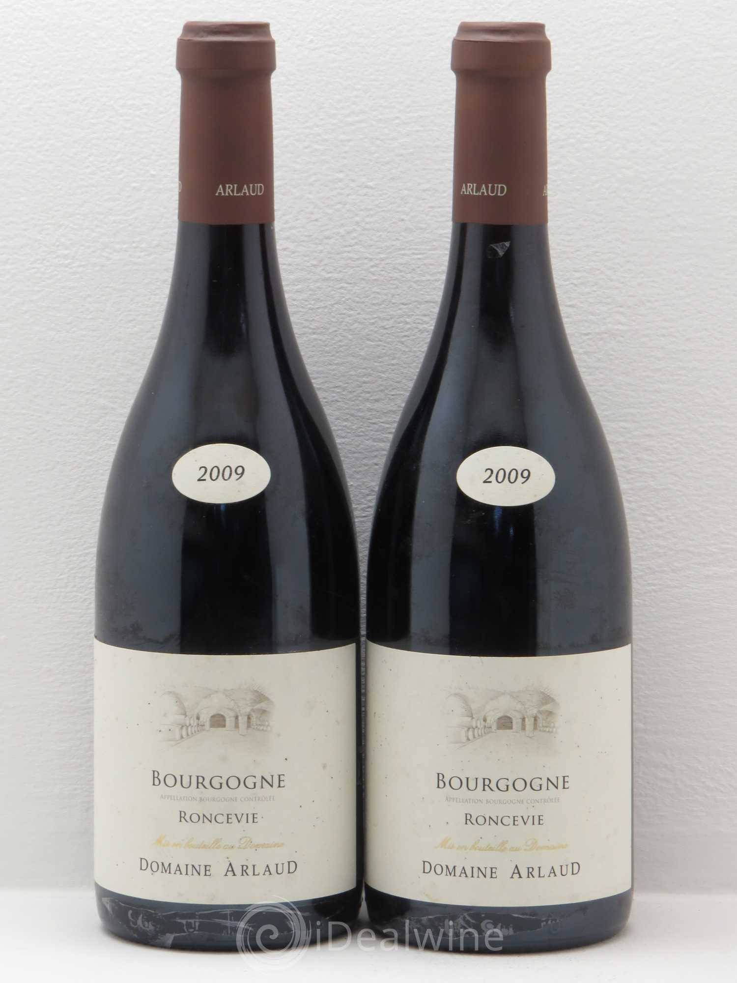 Bourgogne Roncevie Arlaud 2009 - Lot de 2 bouteilles - 0