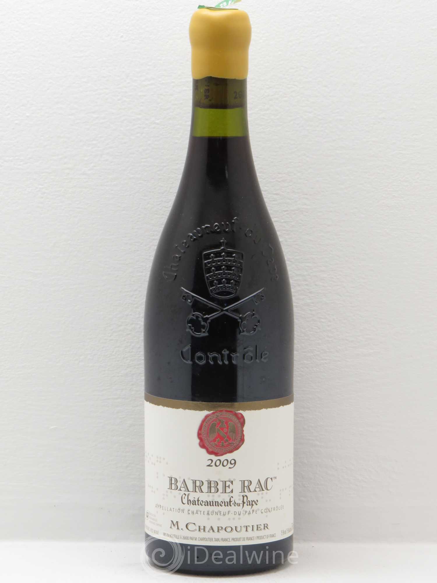 Châteauneuf-du-Pape Barbe Rac Chapoutier 2009 - Lot de 1 bouteille - 0