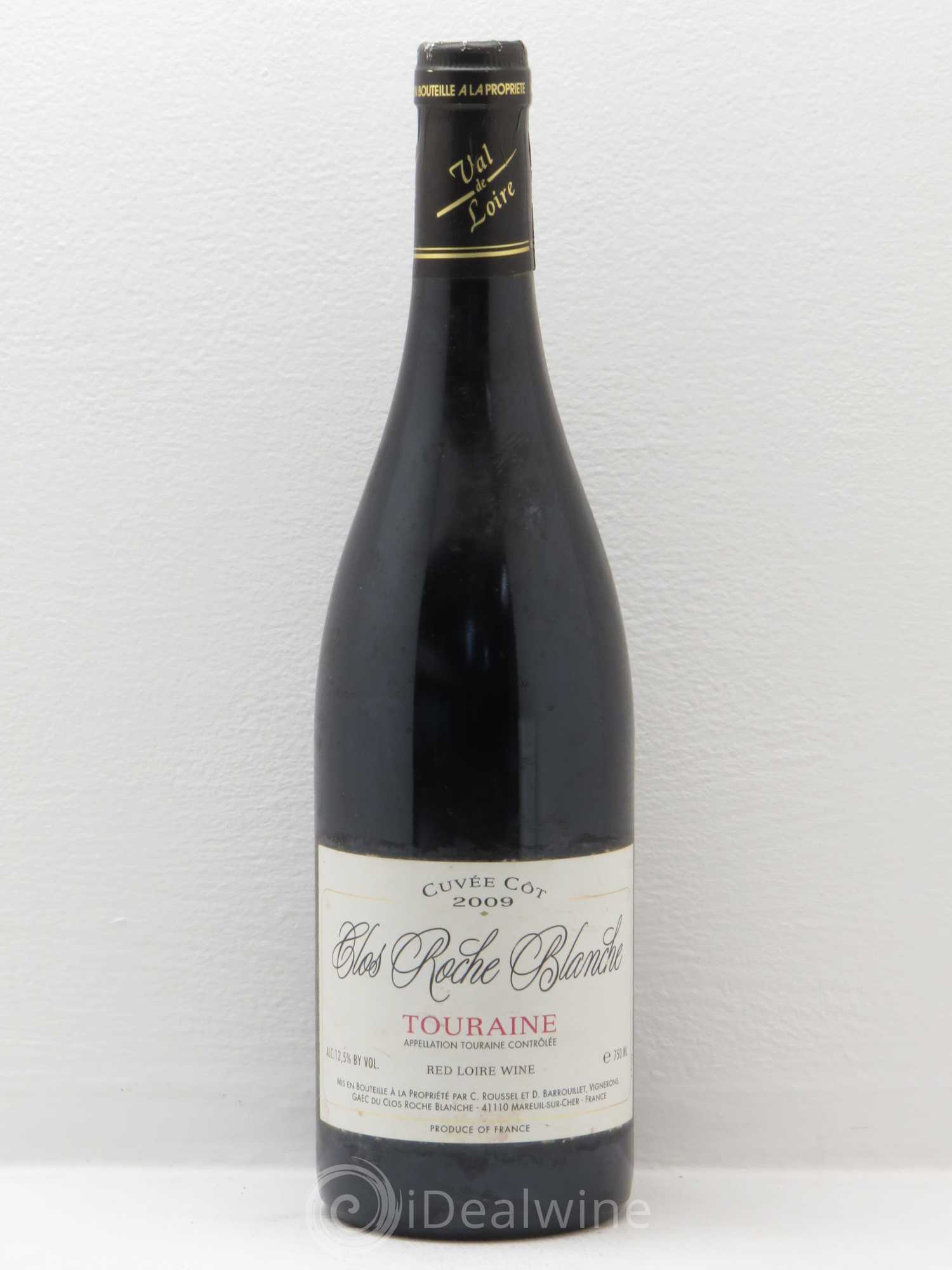 Touraine Côt Clos Roche Blanche (Domaine de) (sans prix de réserve) 2009 - Lot de 1 bouteille - 0