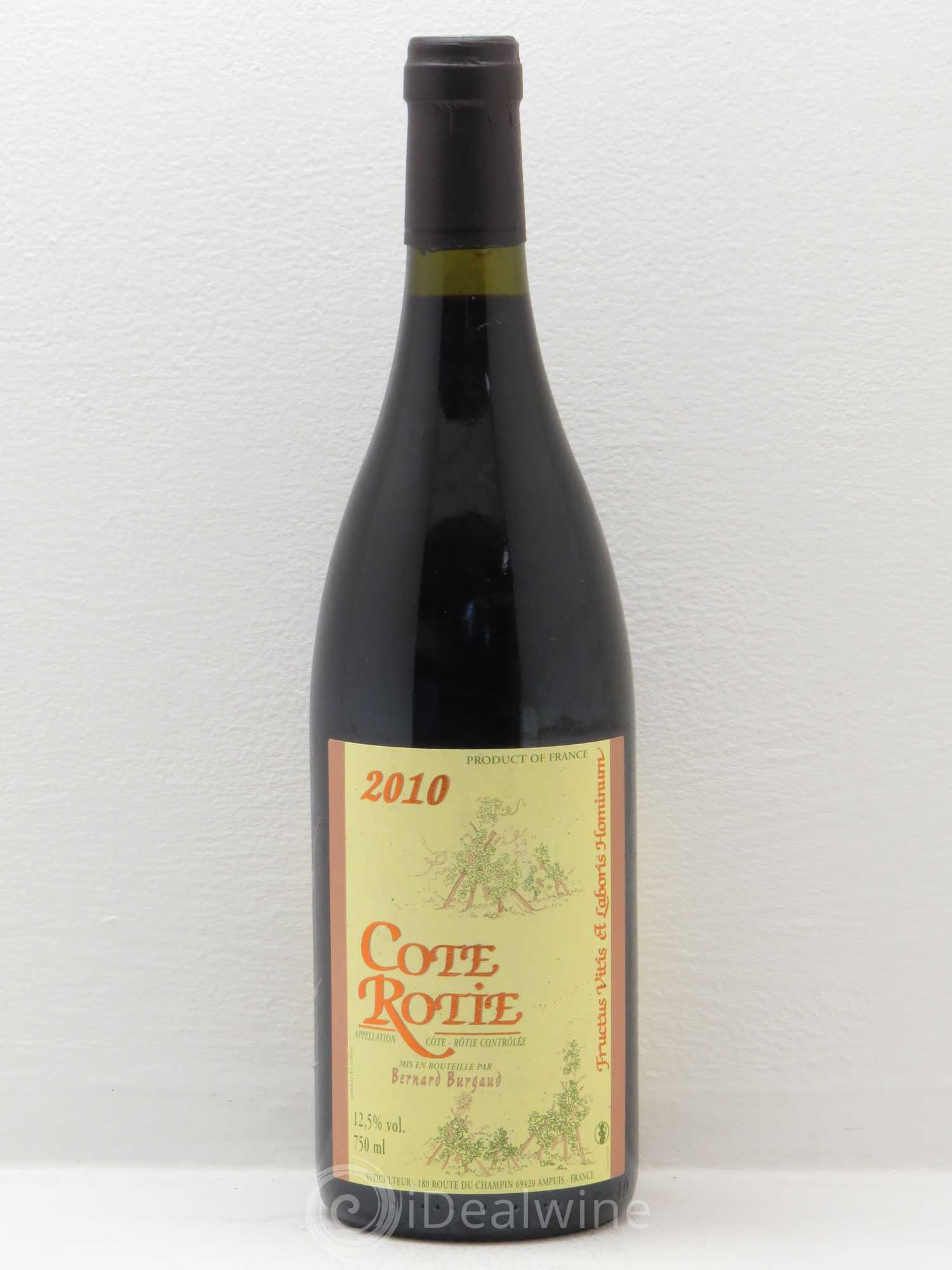 Côte-Rôtie Bernard Burgaud 2010 - Lot de 1 bouteille - 0