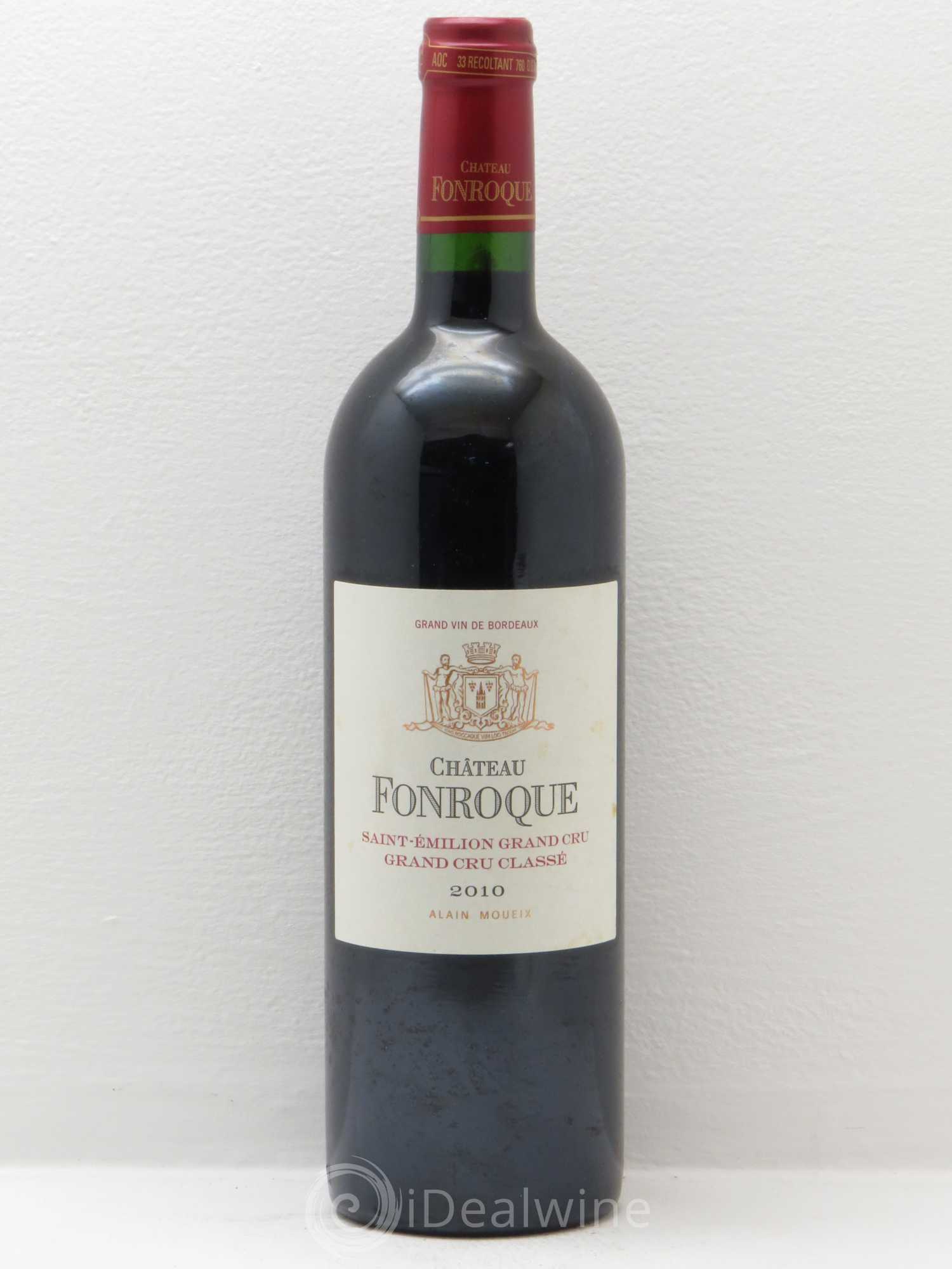 Château Fonroque Grand Cru Classé 2010 - Lot de 1 bouteille - 0