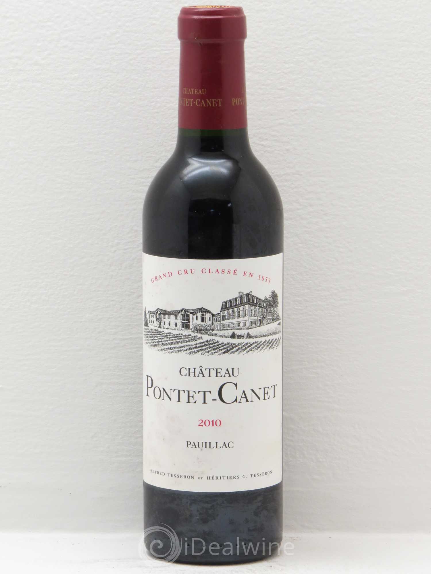 Château Pontet Canet 5ème Grand Cru Classé 2010 - Lot de 1 demi bouteille - 0