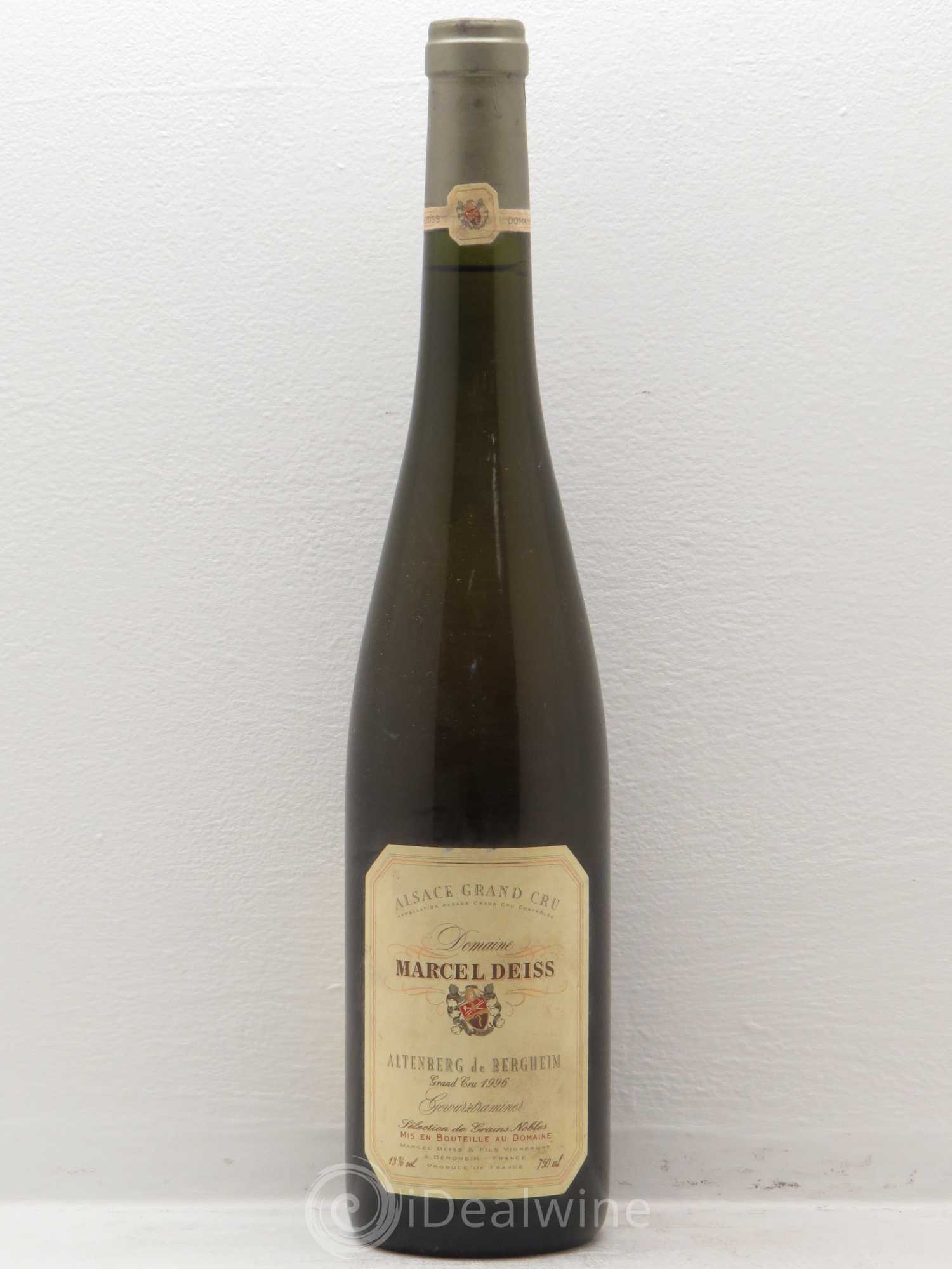 Alsace Grand Cru Altenberg de Bergheim Marcel Deiss (Domaine) Gewurztraminer Sélection de Grains Nobles (sans prix de réserve) 1996 - Lotto di 1 bottiglia - 0