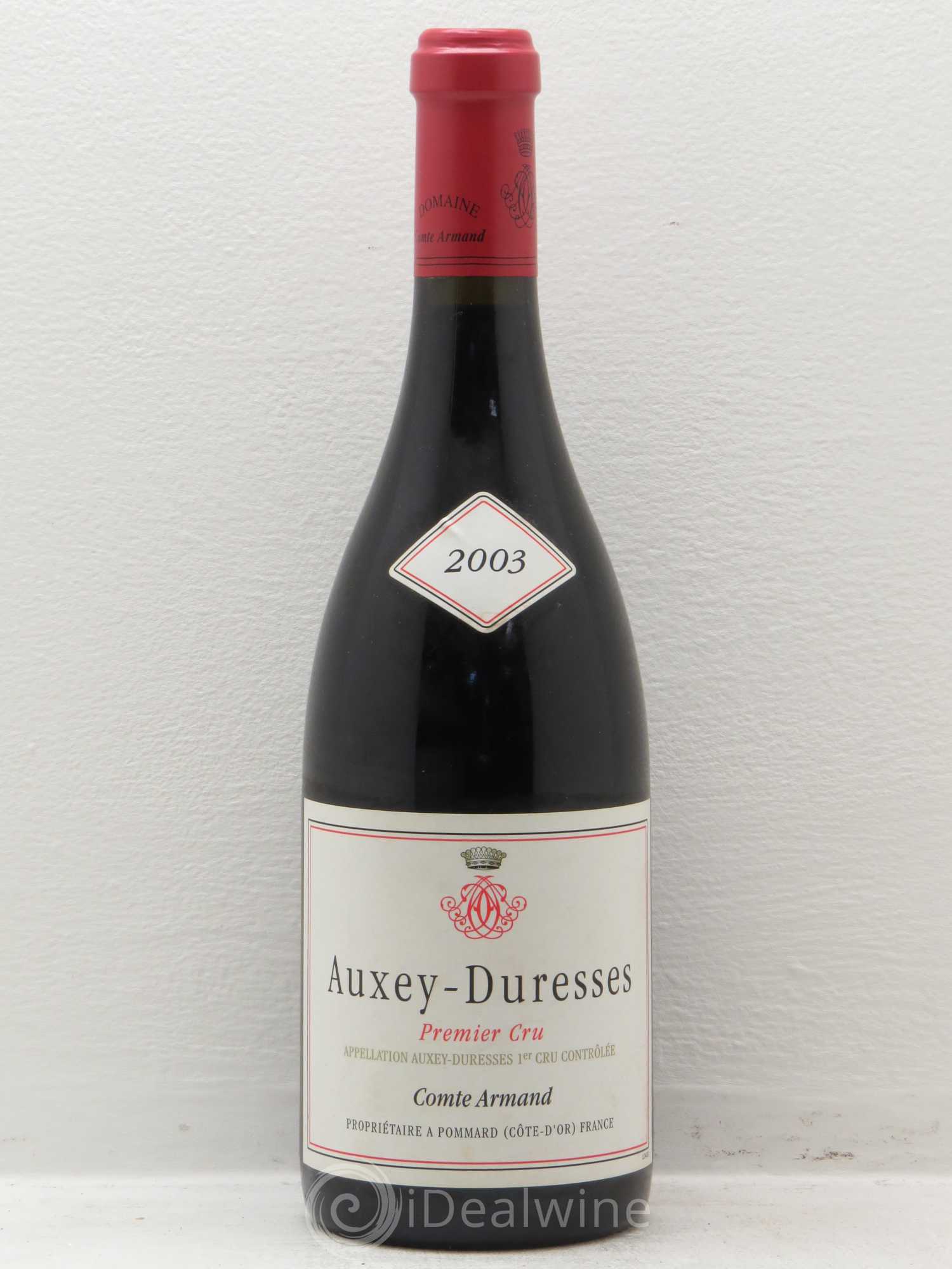 Auxey-Duresses 1er Cru Comte Armand (sans prix de réserve) 2003 - Lot de 1 bouteille - 0