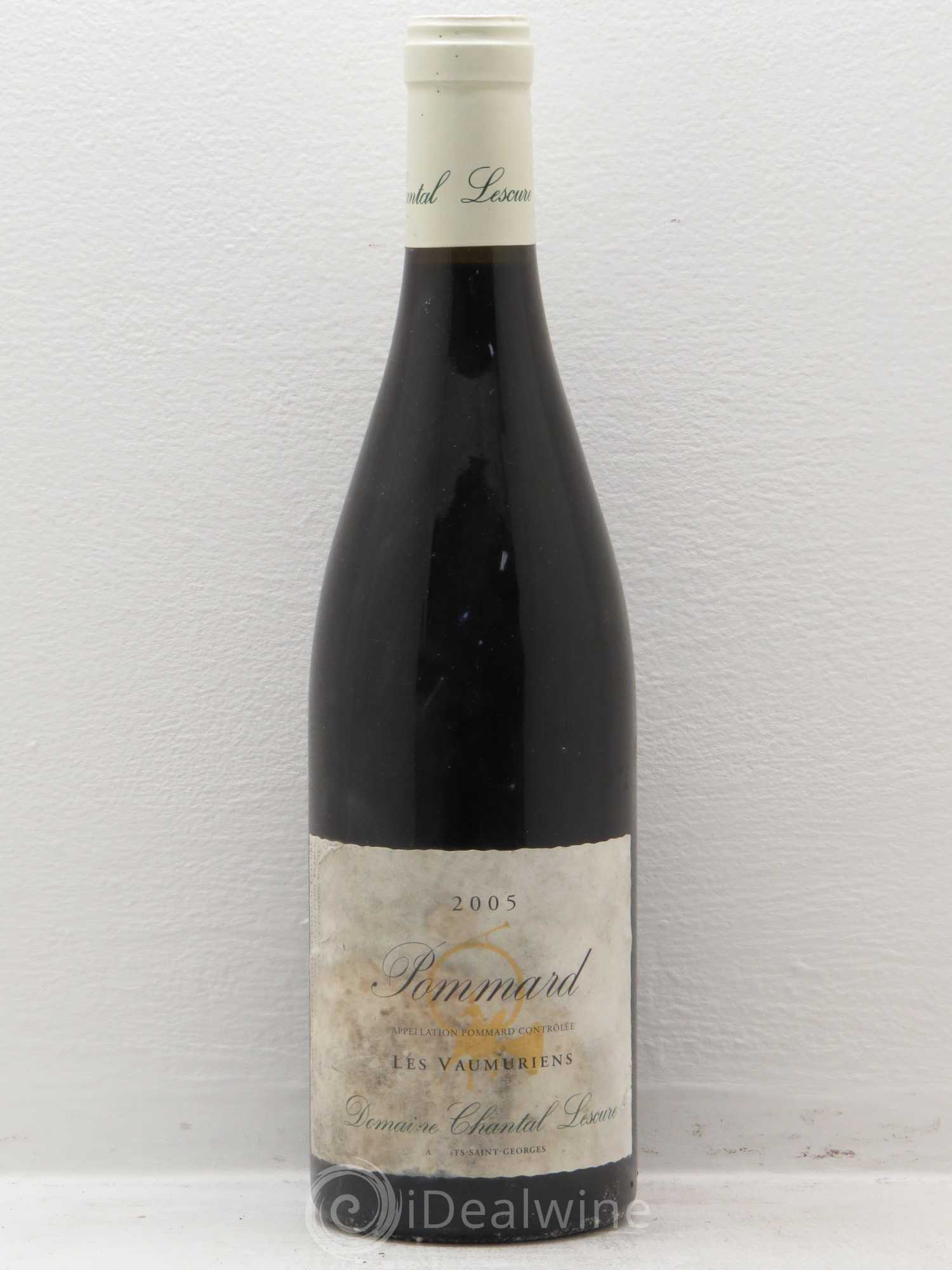 Pommard Les Vaumuriens Chantal Lescure 2005 - Lot de 1 bouteille - 0