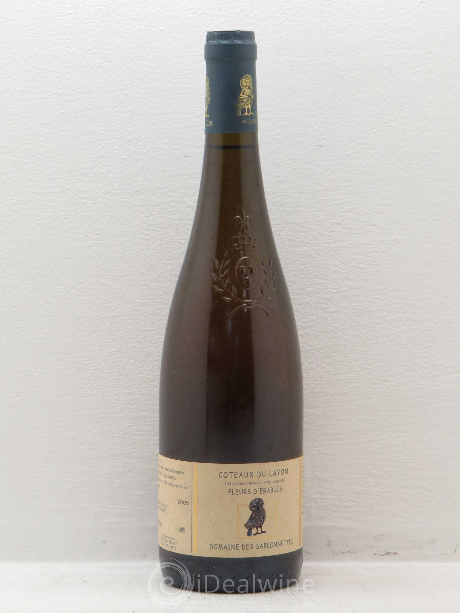 Coteaux du Layon Fleurs d'Erable domaine des Sablonnettes (sans prix de réserve) 2005 - Lotto di 1 bottiglia - 0