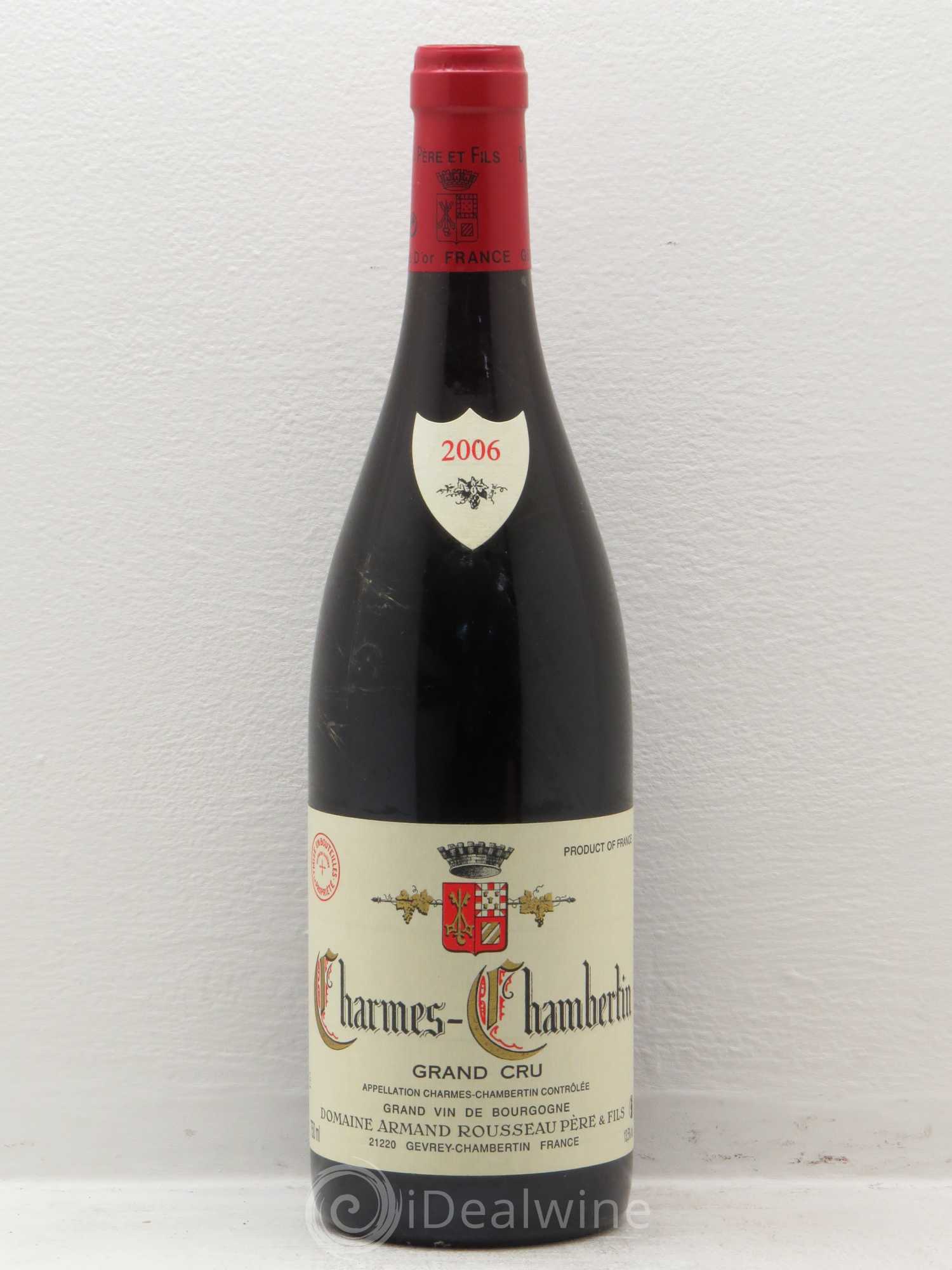 Charmes-Chambertin Grand Cru Armand Rousseau (Domaine) 2006 - Lot de 1 bouteille - 0