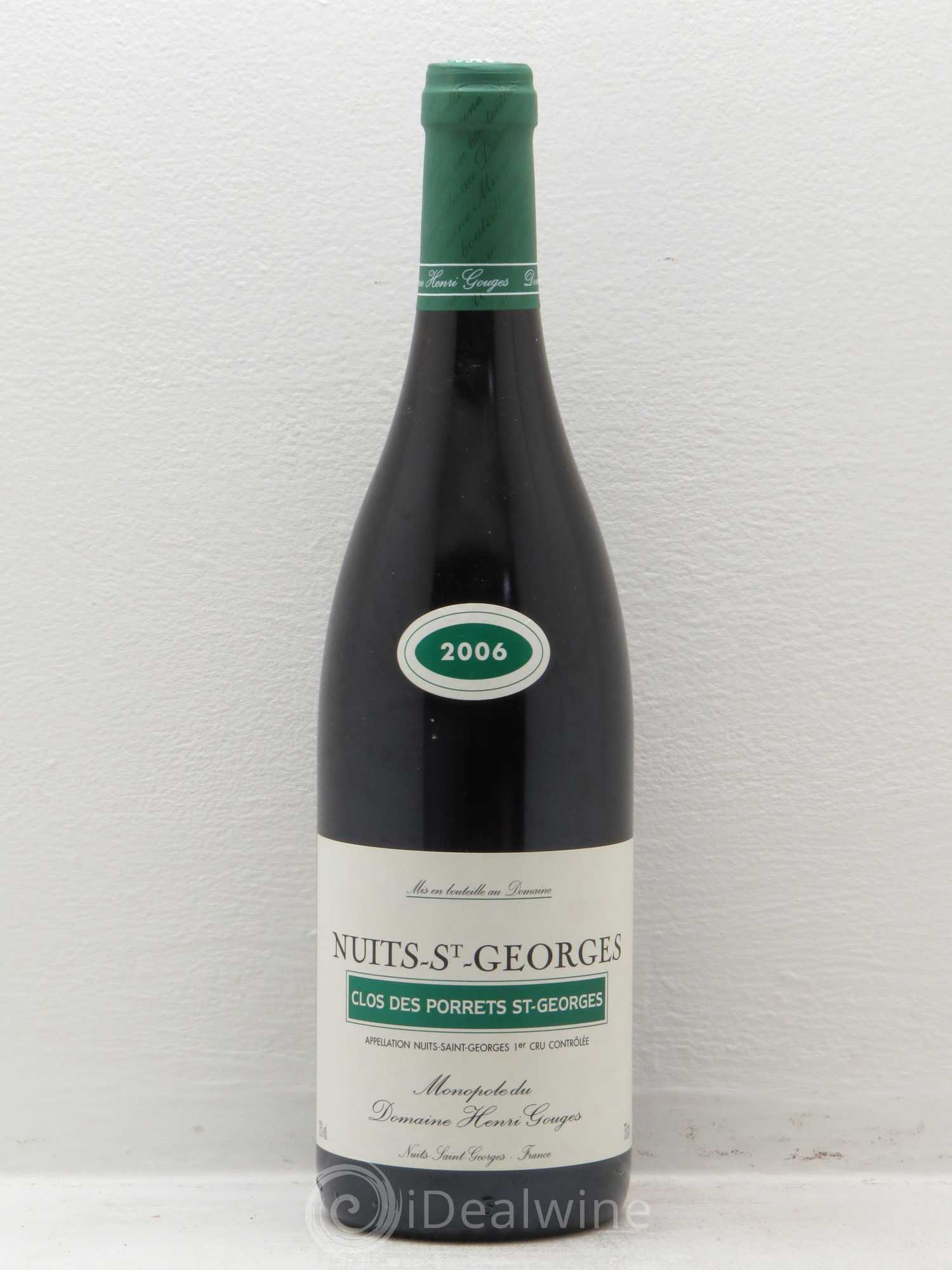 Nuits-Saint-Georges 1er Cru Clos des Porrets St Georges Henri Gouges 2006 - Posten von 1 Flasche - 0