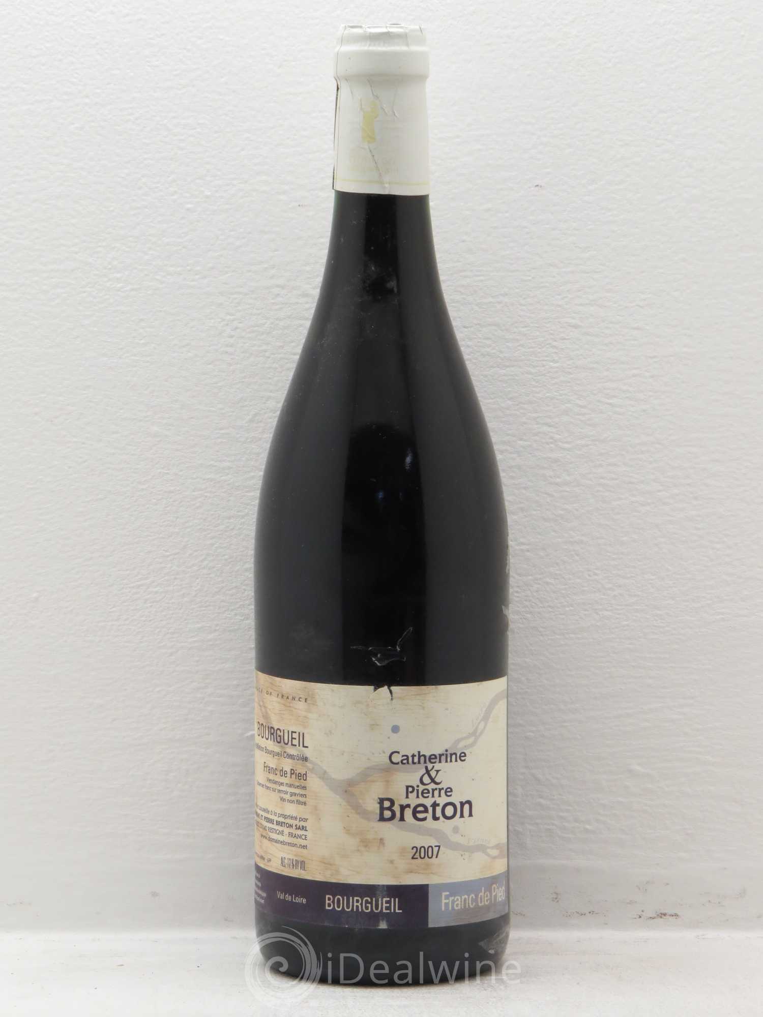 Bourgueil Franc de Pied Catherine et Pierre Breton (sans prix de réserve) 2007 - Lot de 1 bouteille - 0