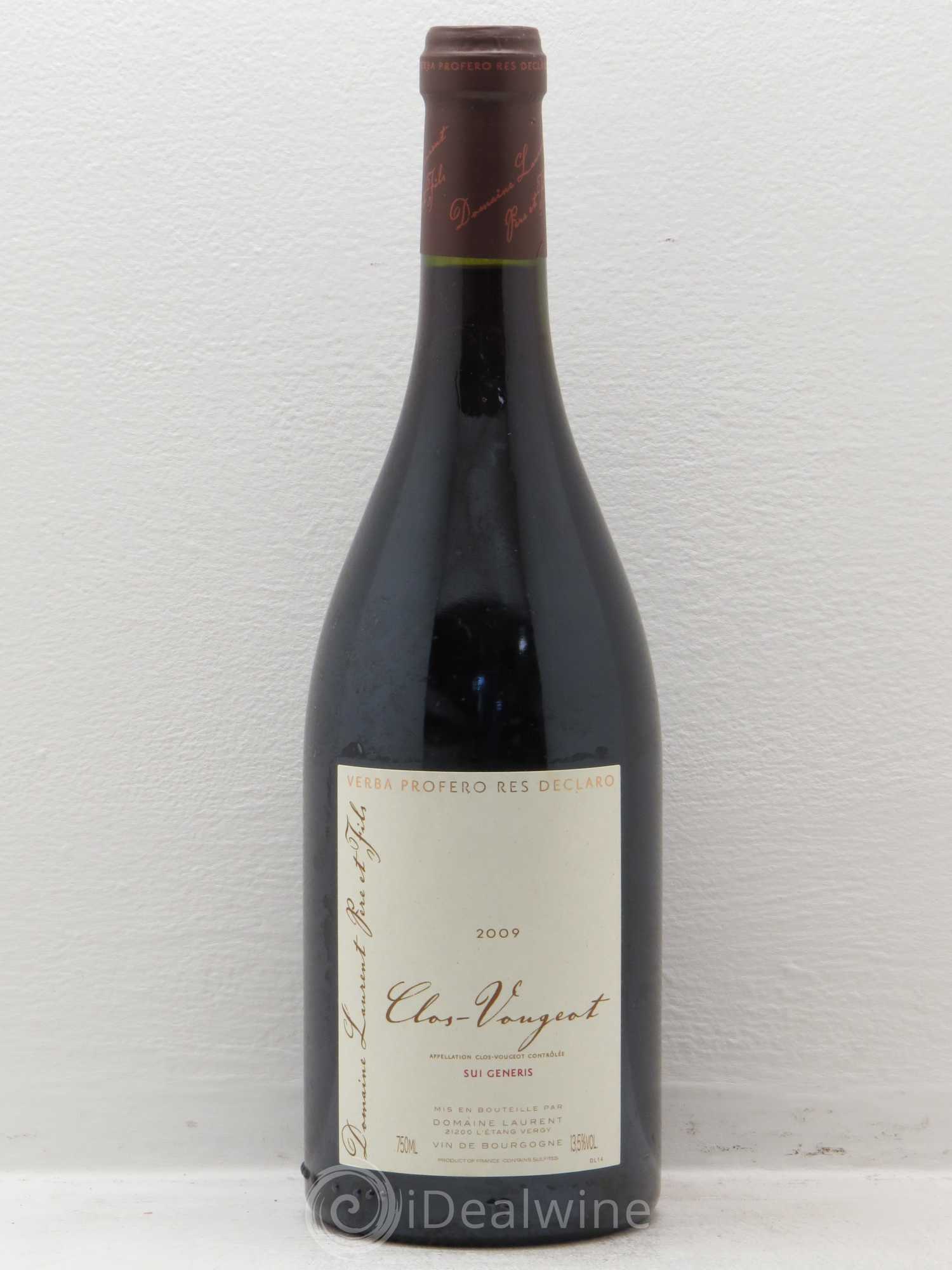 Clos de Vougeot Grand Cru Dominique Laurent Sui Generis 2009 - Lot de 1 bouteille - 0
