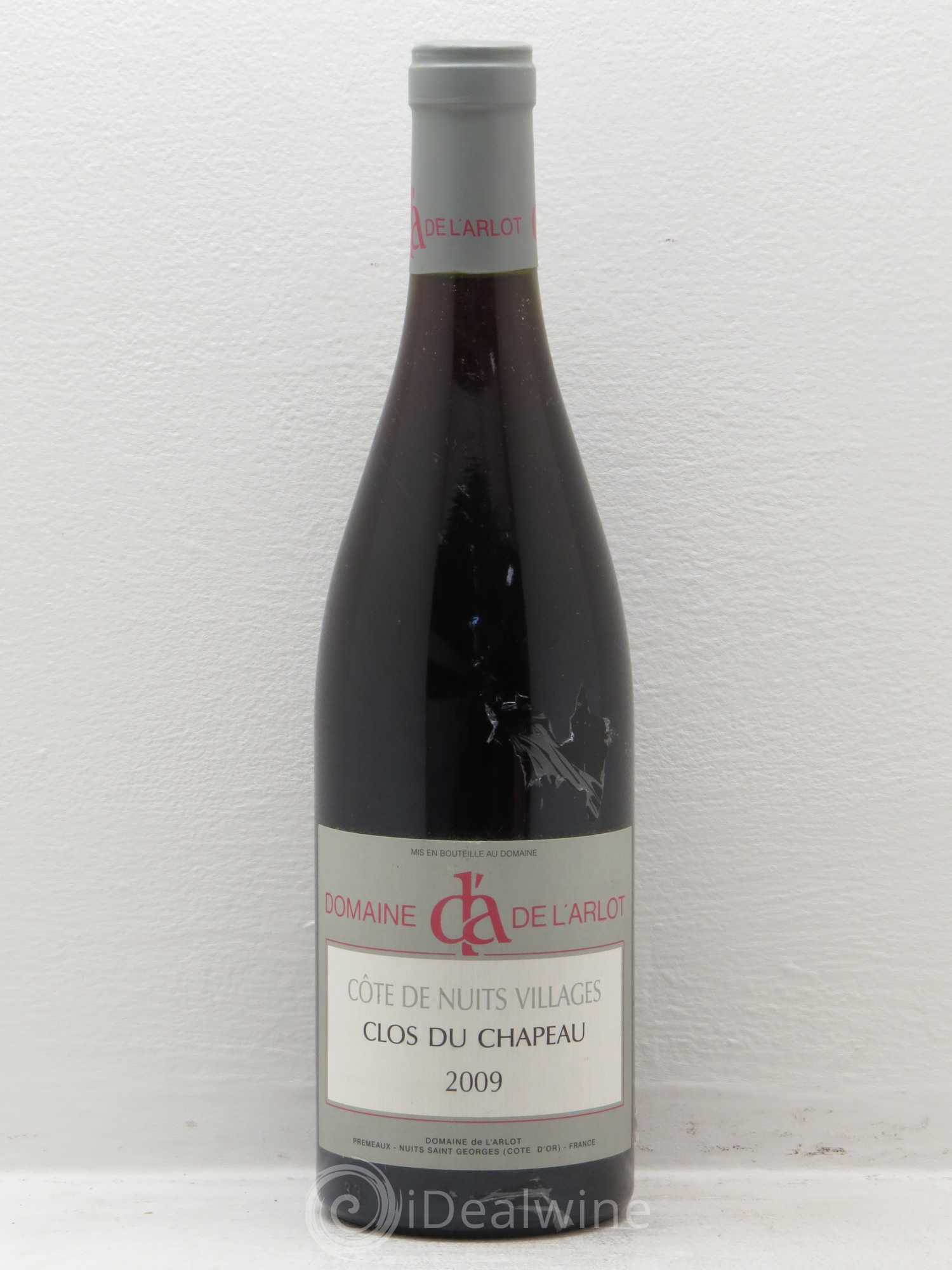 Côte de Nuits-Villages Clos du chapeau Domaine de l'Arlot 2009 - Posten von 1 Flasche - 0