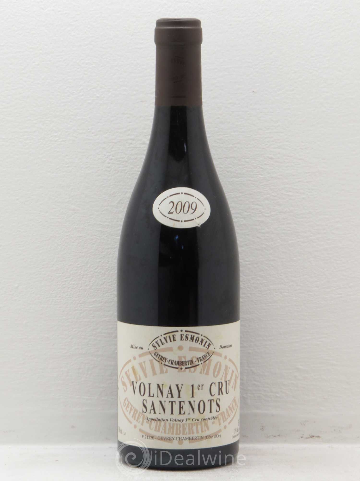 Volnay 1er Cru Santenots Sylvie Esmonin 2009 - Lot de 1 bouteille - 0