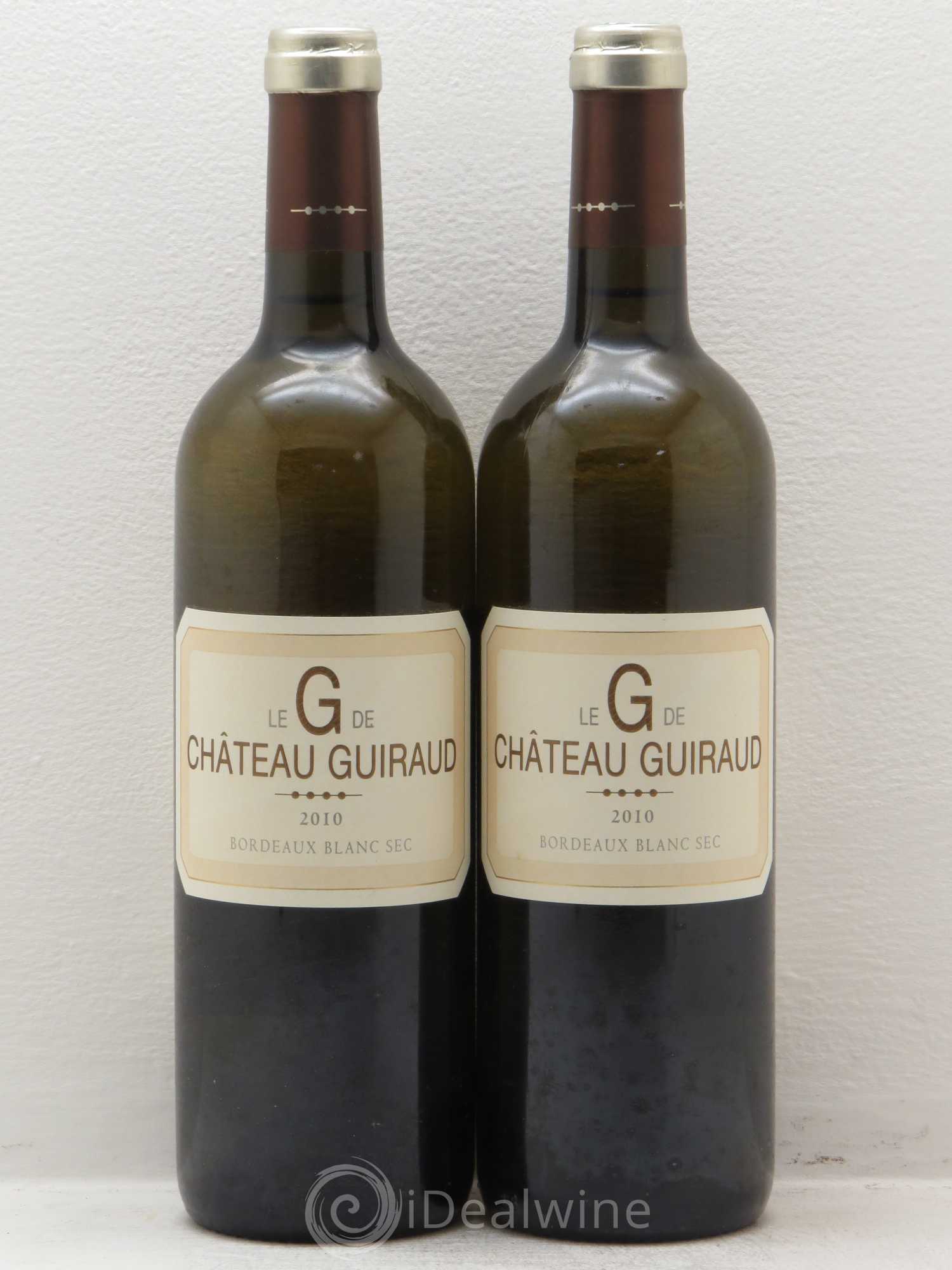 Le G de Château Guiraud (sans prix de réserve) 2010 - Lot de 2 bouteilles - 0