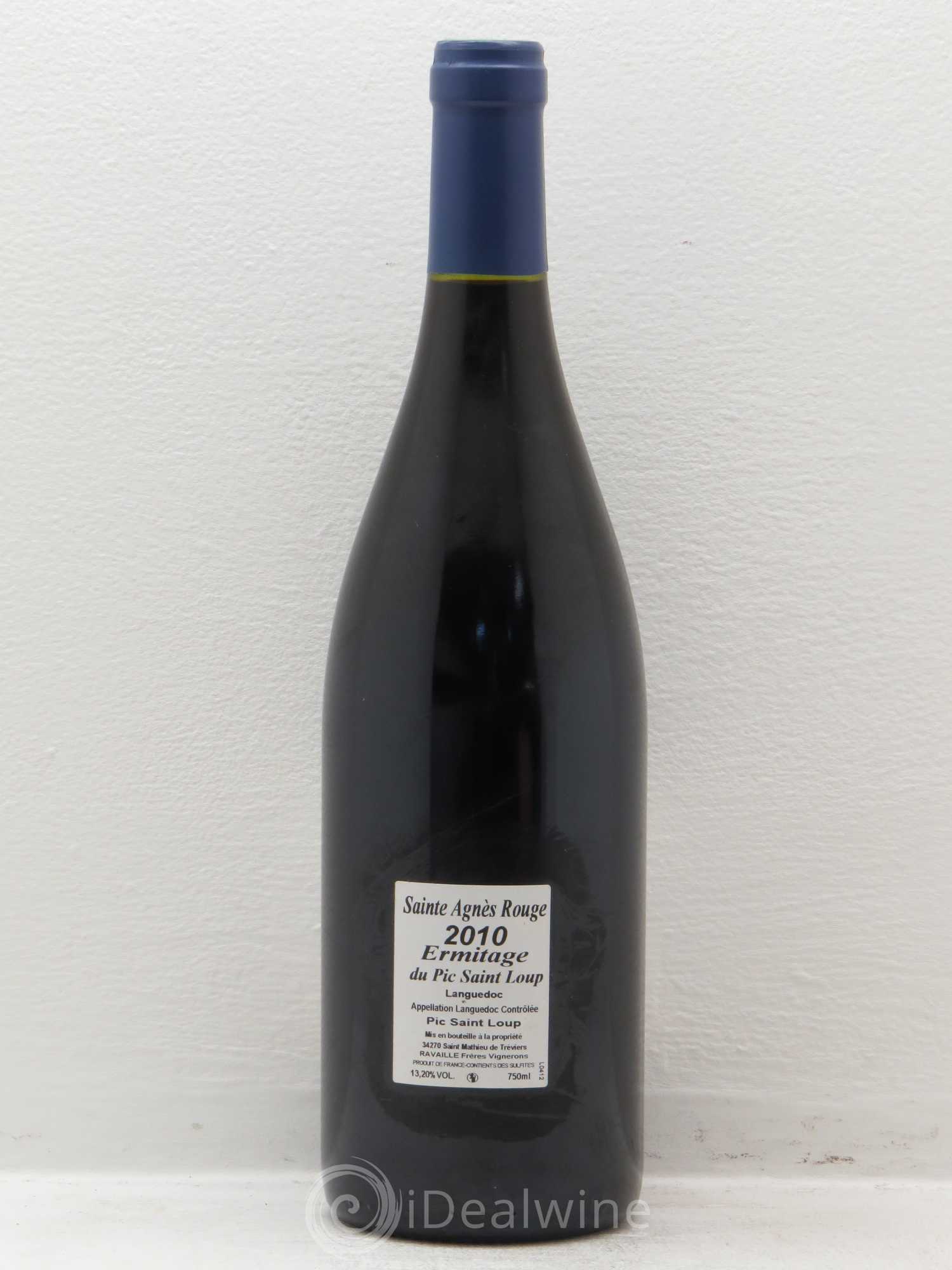 Pic Saint-Loup Héritage du Pic Saint-Loup (anciennement Ermitage) Cuvée Sainte Agnès (sans prix de réserve) 2010 - Lot de 1 bouteille - 1