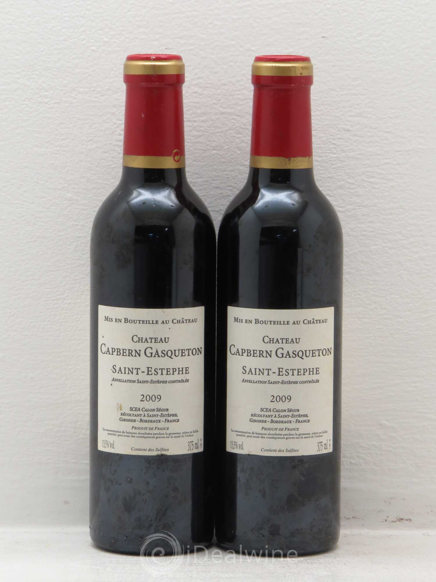 Château Capbern Gasqueton 2009 - Lot de 2 demi bouteilles - 1