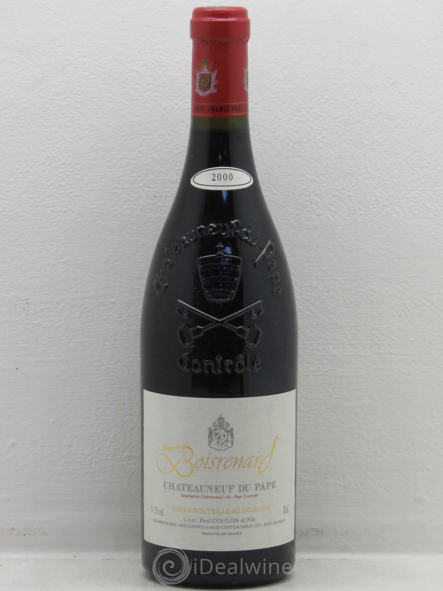Châteauneuf-du-Pape Cuvée Boisrenard Beaurenard (Domaine de) 2000 - Lot de 1 bouteille - 0