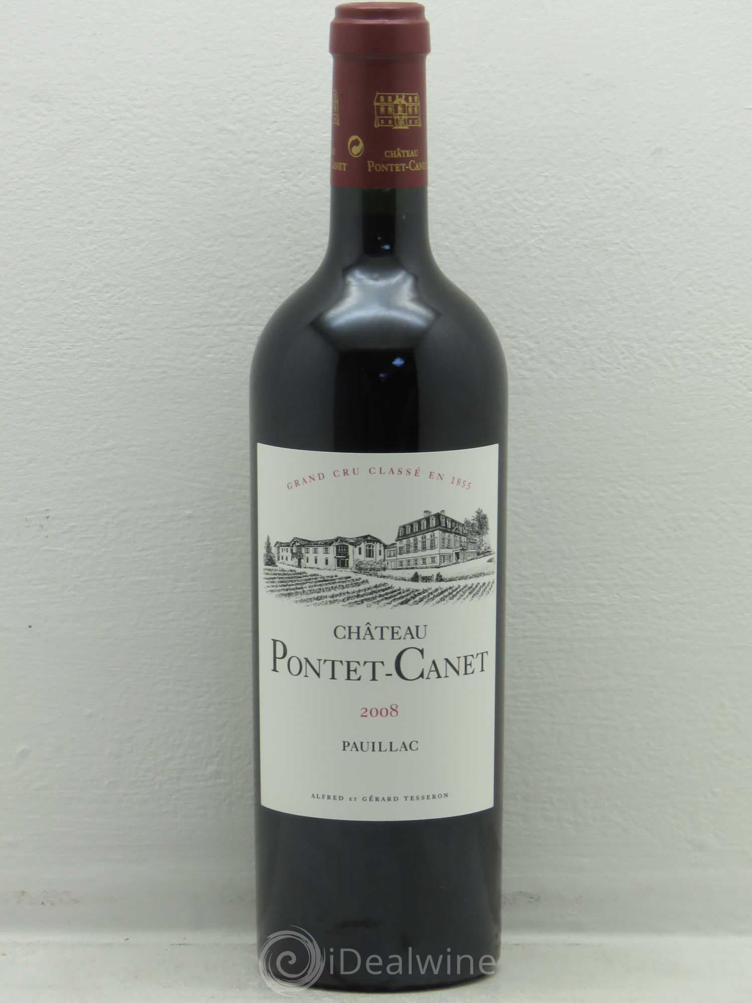 Château Pontet Canet 5ème Grand Cru Classé 2008 - Lot de 1 bouteille - 0