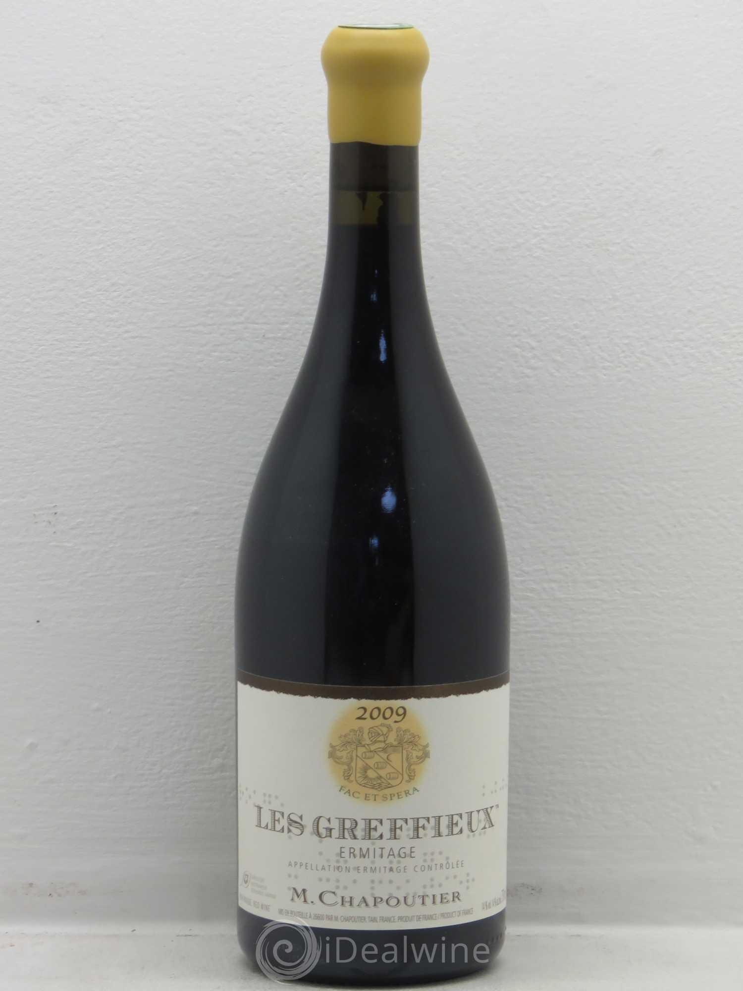 Hermitage Ermitage Les Greffieux Chapoutier 2009 - Lot de 1 bouteille - 0